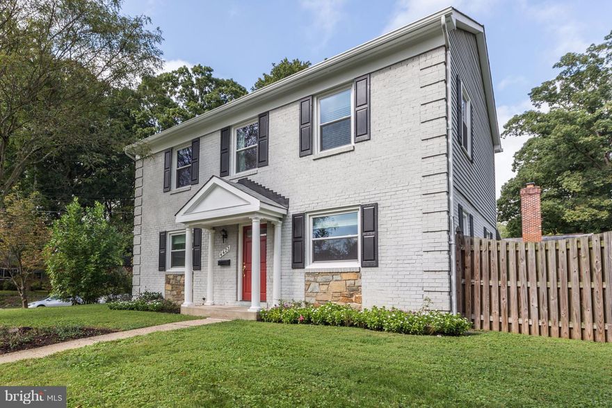 Beautiful move in ready colonial.  Spacious light filled LR & DR.  Renovated kitchen. Glassed in porch.  Main level bdrm, full bath.  HWF.  Upper level w 3 bdrms, 1 full bath. Loads of storage space. Lg fenced yard w room for expansion. Finished LL. Close to Marc, park, shopping, restaurants, farmer's market.  Located in Walter Johnson Cluster.