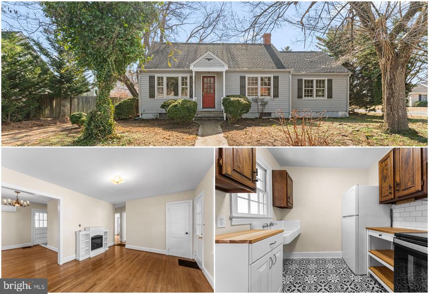 Charming Cape Cod on a corner lot with great curb appeal. This home features 3 bedrooms, 1.5 baths, and classic wood flooring. Enjoy lots of natural lighting through-out while relaxing in your living room, only steps to the dining area and kitchen, which features a new refrigerator and oven. There’s also an opportunity to finish the attic space to add valuable living area. Also this home offers a back porch for more flex space and  a fenced backyard for you fur family. Fresh paint throughout, ready for your personal updates. Also, the roof was replaced recently and new mini split heating and cooling was added. Seller has upgraded the basement sewer line.  Don’t miss the potential this home offers to make it your own.