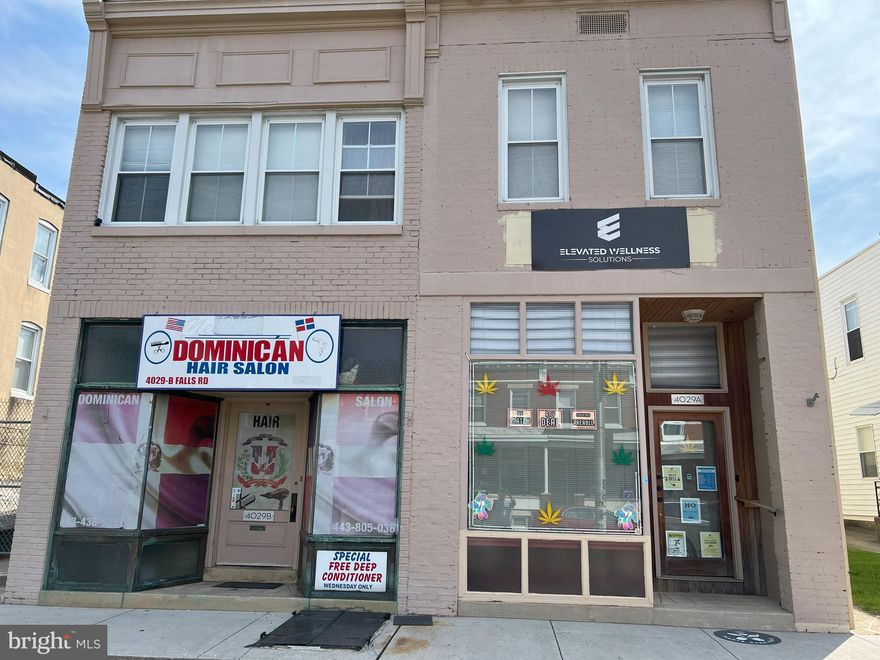 Well maintained investment property. 4029 Falls Rd consists of 2 retail spaces and one residential apartment.

Call listing agent for appointments and additional information.