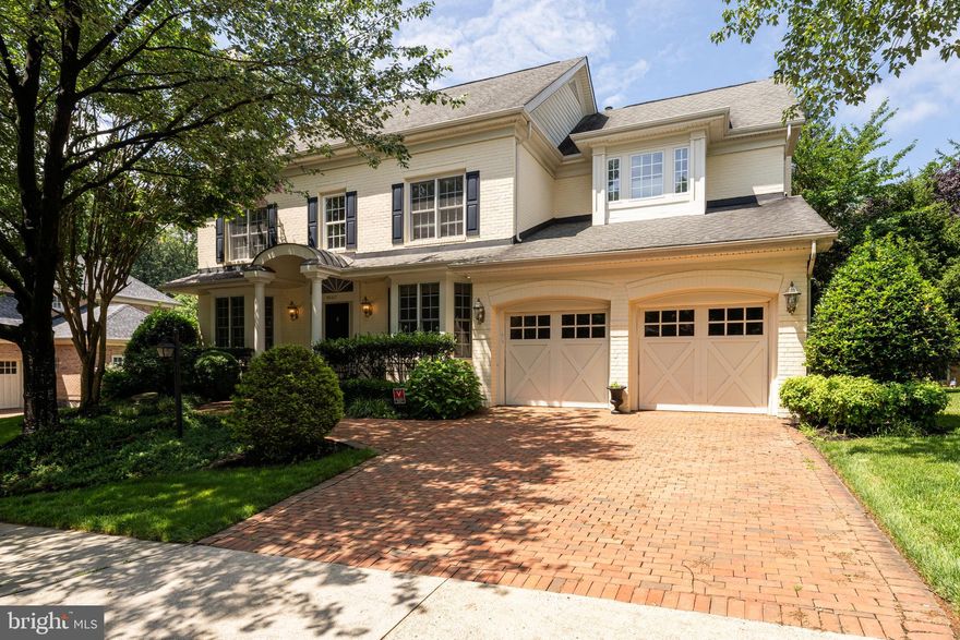 Welcome to this charming all-brick Southern Colonial with a welcoming arched covered entry. This beautiful home features 5 spacious bedrooms, 4 full bathrooms, and a half bath. **Freshly painted ** New HVAC  Upper level 2023. ** Screen porch/Sunroom on the deck. ** Beautifully landscaped yard with in-ground sprinkler system. Stately all-brick construction adds timeless elegance and durability..The upgraded kitchen is perfect for any chef, complemented by front and rear stairs, a family room with a fireplace, and 11-foot ceilings, as well as formal living and dining rooms. A butler's pantry and library complete the main floor. The home boasts hardwood floors through most of main level and a true center-hall layout, designed for seamless flow and sight lines from the front to the back and between rooms. The lower level offers a finished recreation room with a bath, an additional bedroom or playroom, a game room, an exercise room, and a media room with a wet bar. Enjoy relaxing on the beautiful screened porch or entertain guests on the deck with a trellis, overlooking the professionally landscaped yard. Located in the serene Pickett’s Reserve community, this home offers a tranquil setting with winding community paths, stone gazebos, and easy access to the adjacent 15-acre Fairfax County parkland. The 40-mile Cross County Trail is also nearby. Pickett’s Reserve is ideally positioned on the eastern edge of Fairfax City, just minutes from the Vienna Metro, I-495, I-66, Tyson's Corner, the Mosaic District, and Fairfax Inova Hospital. The community features semi-custom homes with varied architecture, with brick or brick-and-stone construction that extends to driveways and crosswalks, setting it apart from more uniform developments.