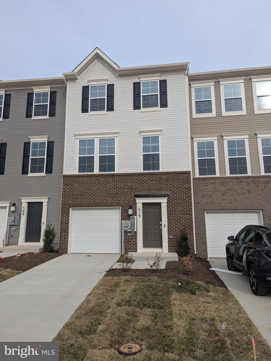 Discover this brand new, three level, Lancaster model townhome built by Lennar
Homes. The residence features a single-car garage and boasts numerous upgrades
throughout. Enjoy a modern open floor plan on the main level, highlighted by a spacious
kitchen with a large island, recessed lighting, and luxury vinyl plank flooring. Smart
Home technology includes Ring doorbell, Keyless entry, and remote programmable
thermostat, and garage door keypad. Ceiling fan in master bedroom. Extra wide
concrete driveway and walkway. Gorgeous deck overlooking open space and future
pond. Community swimming pool and multi-sport courts. Close to shopping and
restaurants.
- Three finished levels
- Three bedrooms with 2 full and 2 half bathrooms
- Bedroom level laundry with washer and dryer included
- New blinds installed throughout the home
- Ring doorbell and keycode lock for added security
The home is conveniently located near all major commuter routes. Pets are welcome on
a case-by-case basis.
Available immediately.