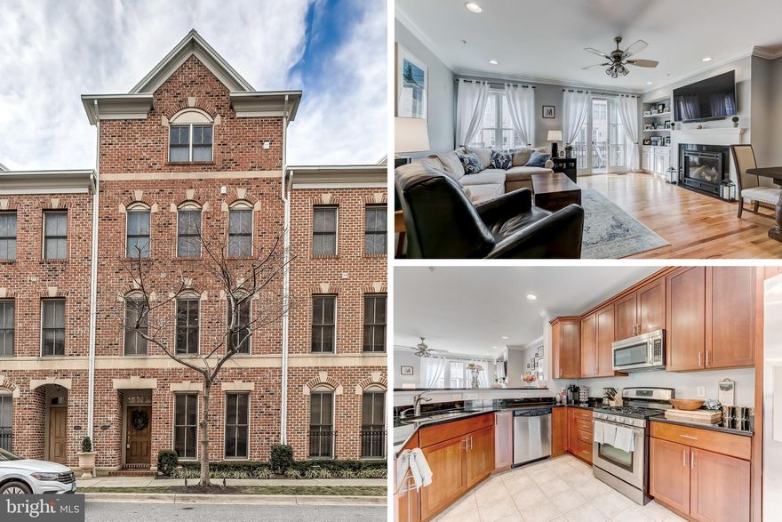 Stunning 3 Bedroom 2.5 Bath - 4 Level Brick Townhome w/ 2 Car Garage In Canton's Only Waterfront Gated Community, The Moorings!  Almost 2,900 sqft & Lovingly Maintained w/ New Oak Hardwoods, Built-in Shelving & A Gas Fireplace In The Living Room. Large Master Suite w/ Full Bath, Walk-in Closet & Private Balcony. 4 Car Total Parking. Short Walk To Waterfront. Close To Shops & Restaurants. Live in Canton Luxury!