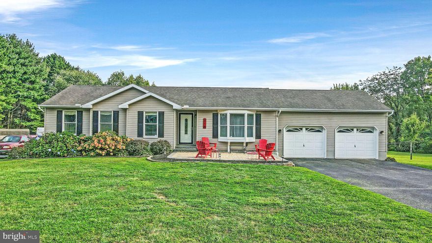If you have been looking for the perfectly sized home that offers a perfect single floor layout on a perfect lot that is perfectly positioned in Cecil County, you must come see 316 McGrady Road in Rising Sun. Coming in at just over 1,100 square feet above grade, this rancher is just the right size for easy maintenance, affordable monthly expenses and a stylish, comfortable lifestyle.

With updates throughout the home from new carpeting and fresh paint, custom tile work in the Kitchen, granite countertops, a large composite deck out back that overlooks the 1-acre yard, stone fire pit, and stunning paver patio out front there are many places to live and entertain. The 2-car Garage has high ceilings and offers tons of storage potential, as does the shed in the backyard. The unfinished basement has secondary egress to the outside, has high ceilings and is ready to be finished exactly how the new Owner chooses. This home is part of Calvert Elementary, Rising Sun Middle and High Schools.

- pre listing home inspection, termite inspection and radon results are available to prospective buyers for review prior to making an offer. Schedule your showing today before someone else can call this their new home!