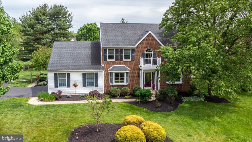 Open House Saturday, May 30 from 12:00 - 2:00 p.m.  Welcome Home to 111 Misty Meadow Lane.  This stunning 4 Bedroom, 2 1/2 Bath Colonial offers the perfect blend of elegance, comfort and modern living in one of the area's most spectacular neighborhoods on almost 2/3 of an acre.  Featuring a beautifully updated gourmet kitchen with premium finishes, double oven, butlers pantry and ample space for entertaining, this home is designed to impress.   This beautiful kitchen opens into the warm and cozy famiy room with fireplace and slider to rear patio.  Rich hardwood flooring throughout the  living areas adding warmth and timeless charm.  Do you work from home?  The light and bright office space will be a perfect solution for that much needed private space.  The second level offers that same gorgeous hardwood flooring, a wonderful Master Suite with walk-in closet and newly renovated master bath you will fall in love with offering an amazing walk-in shower, double sinks, and heated tile floor.  All 3 remaining bedrooms offer the same gorgeous hardwood flooring and ceiling fans.  The lower level offers another wonderful finished space and storage.  Step outside to your private backyard oasis complete with a spacious trex deck, inviting patio, and sparking in-ground pool --perfect for relaxing or hosting friends and family all summer long. The 20 x 16 shed (with electric) is perfect for all of the additional storage needs!  With generous living spaces, exceptional curb appeal and unbeatable location in the award-winning North Penn School District, this home truly has it all!