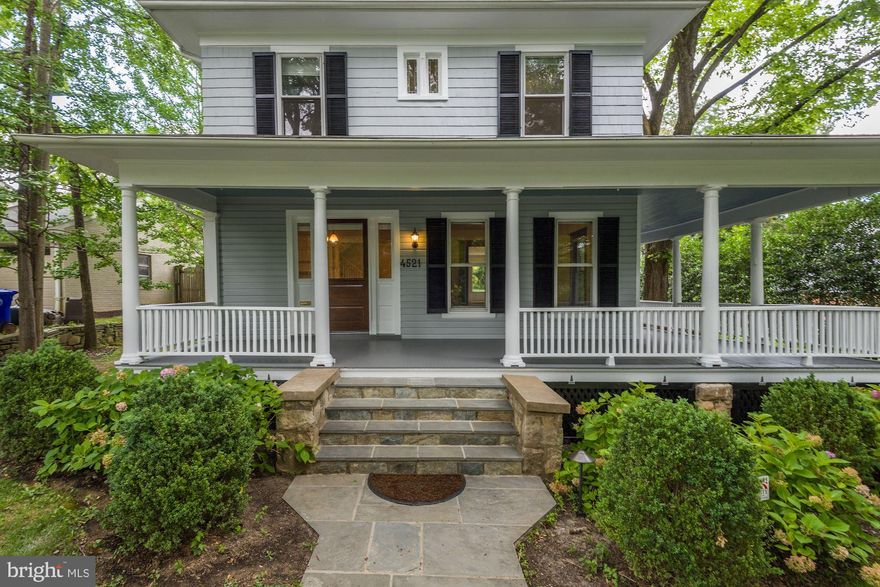 Imagine living in a beautifully renovated Victorian home that perfectly combines charm and modern convenience! Located in the heart of Chevy Chase, this property boasts an inviting porch and a fabulous rear yard, making it the ideal setting for relaxation and entertaining.

Step inside to find formal living and dining rooms that exude elegance, complemented by a stunning renovated kitchen equipped with stainless steel appliances, a spacious kitchen island, and a cozy breakfast nook that opens up to a picturesque flagstone patio. This is where you can enjoy your morning coffee or host unforgettable gatherings with friends and family.

The upper levels feature generously sized bedrooms with ample storage, all accompanied by renovated baths. High ceilings and hardwood floors throughout add to the home's warmth and sophistication.
Plus, you’ll be just blocks away from Friendship Heights and the Metro, placing you in an unbeatable location with being in the Somerset School District,  easy access to nearby Concord Hill School, Somerset Elementary School, and Bethesda-Chevy Chase Nursery School.
Don't miss the opportunity to make this incredible home yours in Chevy Chase!