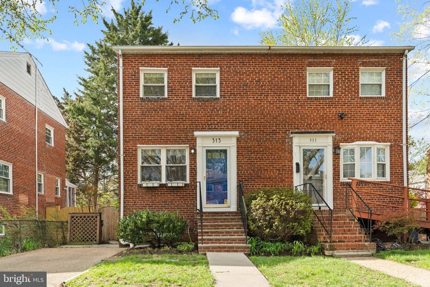 Charming Rosemont Park Duplex with Modern Updates and Prime Location - Welcome to 313 E Oak Street, a delightful 2-bedroom, 1.5-bath duplex in the heart of sought-after Rosemont Park. This home offers the perfect blend of charm, modern updates, and an unbeatable location—just steps from Braddock Metro and within walking distance of Del Ray, Old Town, and all their vibrant restaurants, shops, and community events. Plus, it's just minutes from Amazon HQ2 and the Virginia Tech Innovation Campus! *From the moment you arrive, you'll appreciate the inviting curb appeal and private driveway—a rare find in this neighborhood. Step inside to a bright and airy main level with an open layout, refinished hardwood floors, and a beautifully updated kitchen (2019) featuring painted cabinets, new backsplash, extended hardwood flooring, recessed and under-cabinet lighting, and sleek countertops. *Upstairs, you'll find two comfortable bedrooms with hardwood floors and updated ceiling fans. The full bath has been recently refreshed (2024) with a glazed tub, new vanity, and updated lighting. *The spacious lower level provides great versatility—whether you need a rec room, home office, or extra storage space.*Step outside and discover your private backyard retreat—a hardscaped patio (2021), a large deck, and plenty of space for entertaining, relaxing, or enjoying sunny afternoons. *Additional highlights include: New stair runner & pantry cabinet (2024); New dining room & hallway lights (2024); New storm door, attic ladder & closet lighting (2021); Builders’ fence, custom blinds & USA home insulation; No HOA—enjoy the freedom of homeownership! *Major Systems & Appliances: HVAC: June 2019; Hot Water Heater: June 2024; Furnace: February 2021; Roof: Estimated 15-20 years old; Washer & Dryer: October 2022; Electrical Panel: January 2024. *Living in Rosemont Park means you're just a short walk from Del Ray’s Junction, The Garden, and weekend farmers' markets. Enjoy strolls to Starbucks on N. Henry and the waterfront, or take advantage of the easy metro access for commuting. *Charm, updates, and location—it’s all here! Don’t miss this opportunity to own a home in one of Alexandria’s most desirable neighborhoods. **All information is deemed reliable but not guaranteed; the buyer should verify all information.**