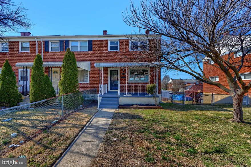 New HVAC - Welcome to the recently updated end of group townhome in the Eastgate Neighborhood of Essex MD. This 3 bed 1.5 bath home features an open main level layout with LVP flooring and fresh paint leading to a rear kitchen/dining area with modern white cabinets, granite countertops and stainless steel appliances. Upstairs shows off 3 bedrooms with new carpet, ample closets and 1 full bath . The lower level is the perfect area for entertaining or potential 4th bedroom with additional finished living space, half Bath and laundry/utility area. Outside the home really shines with a covered front porch, rear deck, fenced in end of group lot, shed and private parking pad. NEW HVAC, upgraded electrical. Great location with easy access to 702, Eastern Ave and 695. Set up a showing today!