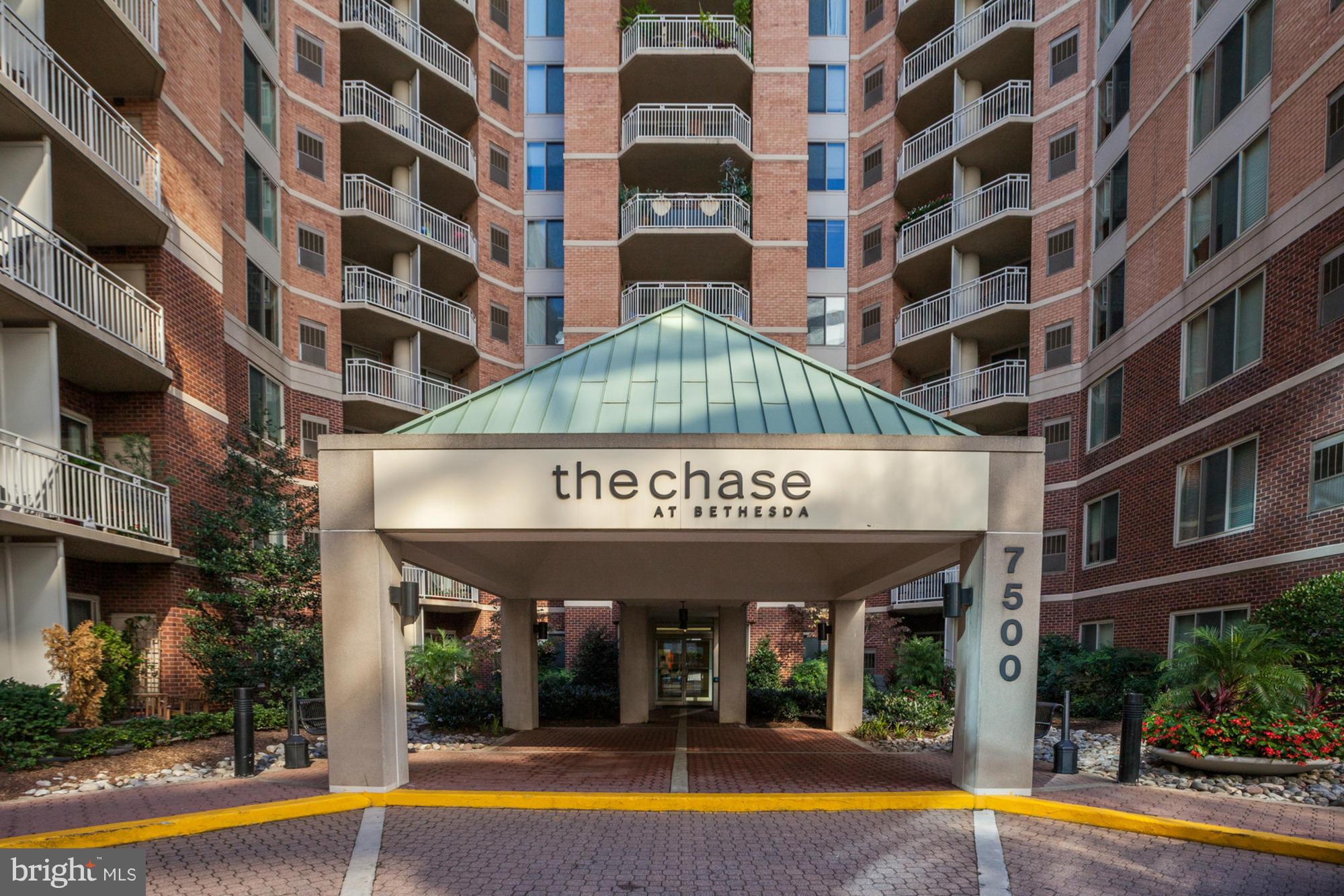 STUNNING, 8th floor, light filled, beauty, pristine condition, hardwood floors, granite countertops in kitchen and baths, maple cabinetry, stainless steel appliances, open floorplan, balcony overlooking downtown, great closets, beautiful master suite, parking, storage unit, 24 hour concierge, PET FRIENDLY, pool, tennis courts & grounds, in the middle of downtown Bethesda!