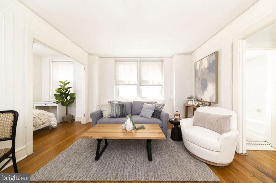 JUNIOR ONE BEDROOMlocated just two blocks from the prestigious RITTENHOUSE SQUARE. Step inside and you’ll immediately notice the TIMELESS OLD-WORLD CHARACTER that sets this building apart. From the ORIGINAL DECORATIVE MOLDINGS and HIGH CEILINGS to the GLEAMING HARDWOOD FLOORS that stretch throughout the space, every detail reflects the craftsmanship and architectural beauty of a bygone era—perfectly preserved for modern-day living. The studio layout is efficient yet full of character, offering a cozy, welcoming atmosphere that feels both elegant and inviting. This building features a VARIETY OF DISTINCTIVE FLOORPLANS of various layouts and features, some of which have renovated KITCHENS. Embassy Apartments also features a wide array of amenities designed to make daily life more enjoyable and convenient. Residents have access to an updated FITNESS CENTER with cardio and strength training equipment, a hotel-style lobby with a guest sitting area, LARGE ON-SITE LAUNDRY (industrial washers and dryers), cable-ready units, and high-speed internet access. This ELEVATOR building has PET-FRIENDLY POLICIES, A 24-HOUR FRONT DESK ATTENDANT, PACKAGE AND DRY-CLEANING ACCEPTANCE SERVICES, and an online resident portal for rent payments and work orders add modern convenience to this classically elegant building. Center City is the heart of Philadelphia’s best shopping, dining, and cultural experiences. Home to the vibrant Rittenhouse Square and Logan Square, it offers world-class attractions such as the Philadelphia Museum of Art, The Franklin Institute, and the Walnut Street shopping corridor. You’re also just minutes from top universities including Drexel University, the University of Pennsylvania, and Thomas Jefferson University, making Embassy Apartments a smart choice for both students and faculty. Outdoor enthusiasts will appreciate the proximity to Schuylkill River Park and its network of SCENIC RUNNING AND BIKING PATHS—offering the rare ability to balance peaceful green space with urban excitement. Commuters will appreciate the proximity to Suburban and 30th Street Stations. Dining options in the neighborhood are nothing short of extraordinary, with celebrated restaurants such as Barclay Prime, Friday Saturday Sunday, Borromini, Pumpkin, Tequila’s, Zama, Tinto, Marathon, and Lacroix at The Rittenhouse just minutes away. Perfect for professionals, students, or anyone looking for a stylish and historic space in the heart of the city, this studio apartment at Embassy Apartments is more than just a place to live—it’s a place to experience the best of Philadelphia every single day. Please note: Photos shown are of various model units. Actual finishes and layout may vary. Pricing and availability are subject to change.