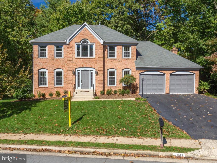 Beautiful immaculate colonial on lovely treed flat lot in sought-after Hunter Village/Daventry- freshly painted. new carpet- main level library- updated baths and kitchen- granite counters, newer appliances, great screened porch.  This is a must see home in the West Springfield school district, minutes from 395/495 and Metro. New deck under construction.