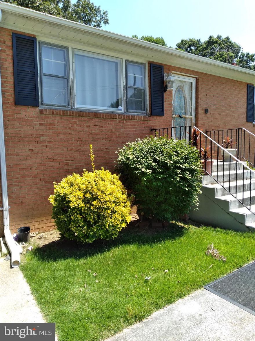 Fully finished basement with workshop. Huge shed in backyard. Schools, shopping and Metro are nearbyThis is one of the biggest houses on the street. Sellers bought quite a lot of items and are still trying to get some of them out of the house. Look beyond that and you've got yourself a gem. Close to Pennsylvania Av and the Beltway. D.C. is not far away. Quiet street.