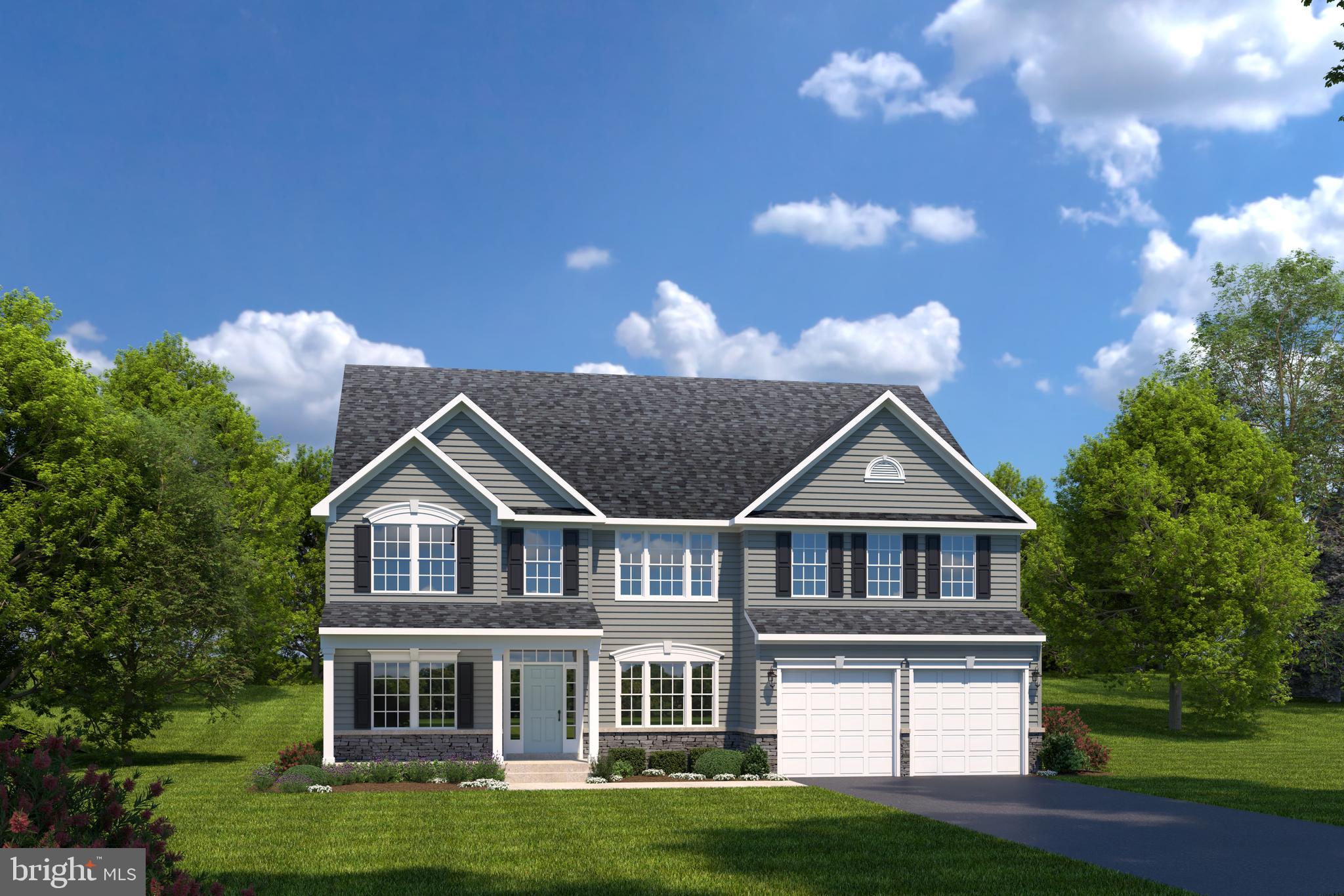 The to-be-built Versailles single-family home, at Heritage Overlook, combines classic style with modern design. The light-filled foyer welcomes you toward both the formal dining room and living room. The living room, can become a study with the addition of French doors. The 2-story family room flows into the dinette and gourmet kitchen, with its expansive island and easy access to the 2- or 3-car garage. A 1st floor bedroom, with full bath, provides main-level comfort. Upstairs, a loft leads to 2 more large bedrooms and full bath. The luxury owner's suite features two walk-in closets, a sitting area, and dual vanities in the spa-like bath w/ water closet. You’ve been dreaming of The Versailles, let us help you make it a reality! Heritage Overlook is a unique community located in the highly sought after Greencastle-Antrim school district. Enjoy the tranquility of a well-established neighborhood, conveniently situated just minutes away from all your daily needs. Seamless access to Rt. 11, Rt. 16 and I-81 places you just minutes from charming downtown Greencastle, where you’ll find tons of locally owned shops, restaurants and cafes. Hagerstown and Chambersburg are a mere 15-min. drive away offering a variety of additional shopping and dining options. Discover the upscale living you’ve been dreaming of with ample space for entertaining family and friends. Spacious ¼ acre, and larger, homesites. Come home to Heritage Overlook! Notes: Homesite premiums may apply, photos are representative only. Model/Sales Center: 1576 Shannon Drive South, Greencastle, PA 17225