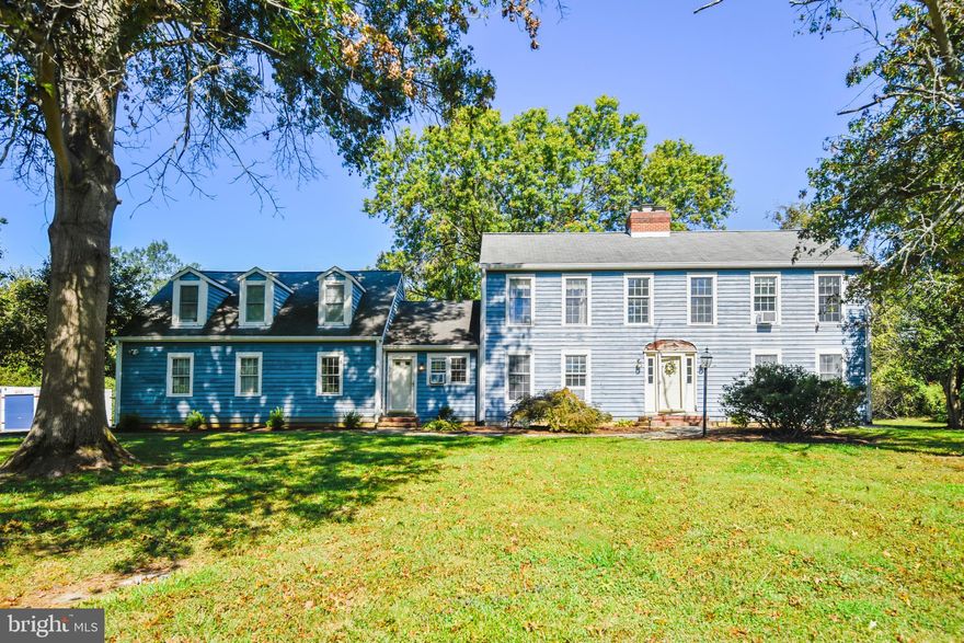 Showing for Back Up Contract!  4 Bedroom, 3.5 Bathroom,  3100+ Finished Square Foot Colonial on Private 2.66 Acres is Just Waiting for You!  Main Level with Spacious Foyer, Large Living Room with Oversized Windows and Fireplace, Family Room with Fireplace & Loft and Kitchen with Breakfast Room are Plenty of Space for Friends and Family.  Very Pretty Patio Overlooking 2.66 Private Acres Backing to Trees is the Perfect Back Drop for Relaxing.  Upper Level Primary Bedroom with Walk In Closet and Ensuite Bath is Well Deserved.  Three Other Bedroom are Good Sized as well.  Fourth Bedroom with Ensuite Bath is a Perfect Au Pair Suite or Home Office .  Unfinished Lower Level is Spacious and Great for Storage---or Create Your Own Space!   Yard is 2.66 Acres....Flat and surrounded by Trees  .  Davidsonville is a Convenient Commute to DC with Great Public Schools.  Home is Priced Accordingly to Updates Needed.  Home is Sold As Is.