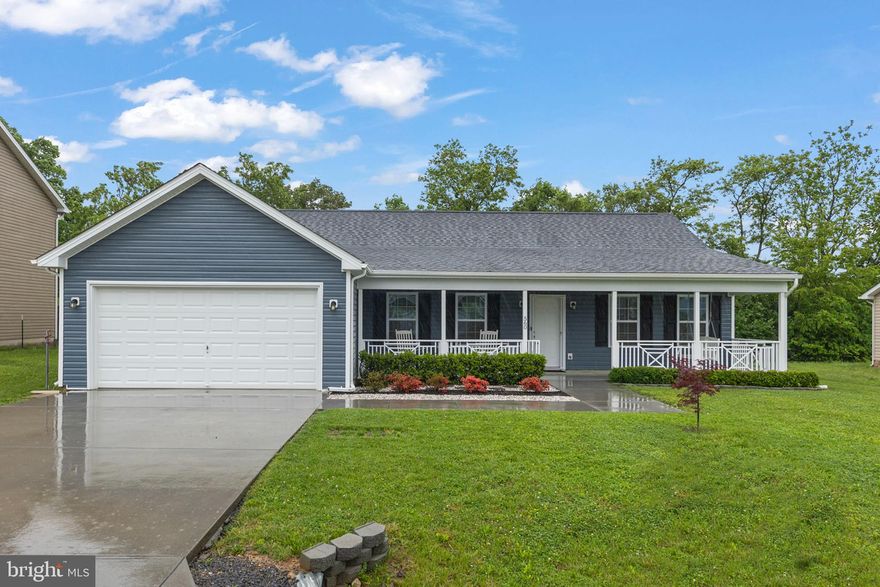 Welcome to this stunning 3-bedroom, 2-bathroom ranch home that truly shows like a model! With nearly 1,500 square feet of thoughtfully designed living space, this home offers style, comfort, and modern amenities.

The gourmet kitchen is a chef's dream, boasting high-end finishes and top-of-the-line appliances, perfect for cooking and entertaining. Spacious bedrooms feature walk-in closets, ensuring plenty of storage for everyone.

Outside, you’ll love the huge front porch with a charming swing, surrounded by beautifully landscaped grounds. The flat backyard, complete with a patio and fencing, is perfect for gatherings, gardening, or pets.

The finished oversized two-car garage adds extra functionality, offering plenty of space for vehicles, storage, or a workshop.

This home is a perfect blend of elegance and practicality—don’t miss the opportunity to make it yours! Schedule your showing today!