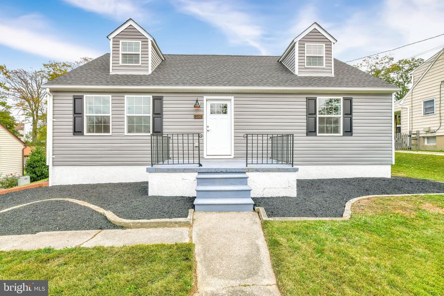 Beautifully renovated cape cod in Carney. This home features a high-end kitchen with stainless steel appliances, quartz countertops, and custom all-wood soft close cabinets with crown moulding. This home has new HVAC, roof, plumbing, electric, windows, and refinished hardwood floors. The main and upper level consist of 4 spacious bedrooms and 2 renovated bathrooms. Enjoy entertaining on your rear patio and relaxing in your newly finished basement. You do not want to miss this one!