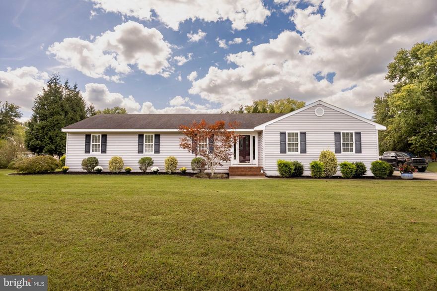 Discover the charm of this beautifully renovated ranch-style home in beautiful Parsonsburg. Originally built in 1976, this residence underwent a major transformation finishing in 2013, blending modern comforts with timeless appeal. With 2,410 square feet of thoughtfully designed living space, this home offers three spacious bedrooms and three full bathrooms, ensuring ample room for relaxation and privacy. Step inside to find an inviting atmosphere, perfect for both entertaining and everyday living. The open layout seamlessly connects the living areas, creating a warm and welcoming environment. The home theater room is ready for your movie watching or a weekend of sports with friends. Enjoy the convenience of a dedicated laundry area with both washer and dryer included, making chores a breeze. The property boasts a generous 0.55-acre lot, providing plenty of outdoor space for gardening, play, or simply unwinding on the well designed paver patio. The detached garage is well designed for your everyday vehicle or for the vehicle enthusiast. The garage features extra storage, ensuring you have room for all your belongings. This home is not just a place to live; it's a sanctuary where memories are made. Experience the perfect blend of comfort, style, and functionality in a location that feels like home. Don't miss the opportunity to make this exceptional property your own!