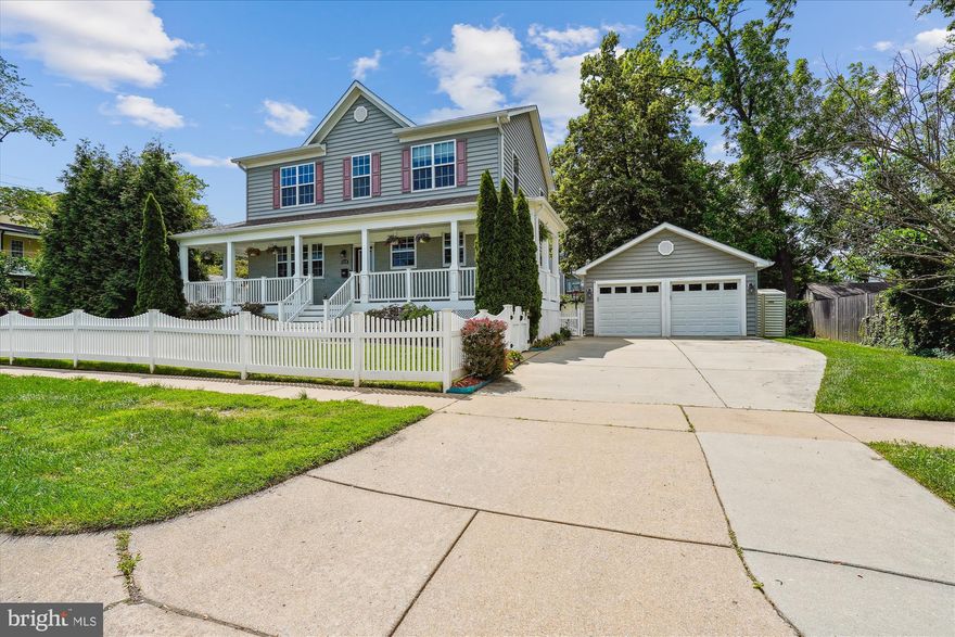 Absolutely incredible home with 2013 pop-up addition and full renovation with all HVAC, electric and plumbing replaced including heavy up to electric amperage. The wrap around, maintenance free front porch with its hanging basket irrigation system will delight you before you even step inside. Upon entry you are greeted with a home filled with natural light. The house has a terrific floor plan. The eat in kitchen is incredible with its center island, high quality cabinets, granite counter tops, LG stainless steel appliances, and glass backsplash. There is abundant crown and wall moldings especially in the gorgeous formal dining room. Main level also has a bedroom / den and a full bath. Upstairs are three bedrooms, and the primary has a large walk-in closet and a spa-like bath with upgraded tile, double vanity sinks, separate shower and soaking tub. The fully finished basement also has a legal bedroom and full bath + a large rec room. The digital projector and retractable movie screen convey. So many updates like the newer washer and dryer, gas instant water heater, Brazilian hardwood flooring throughout, recessed lighting, decorator fixtures and programmable Nest thermostat. The property is fully fenced in front and back with a multitude of specimen plants and screening trees providing for an impressive landscape. The garage has a built in EV charger all ready to go. Fun playset in back conveys too. As if this wasn't enough, this house is in a perfect location very close to top rated schools, Westfields Mall, Wildwood Shopping Center, Downtown Bethesda, Pike and Rose and major transportation. Don't be late. Schedule a tour now! Special Financing Incentives available on this property from SIRVA Mortgage.