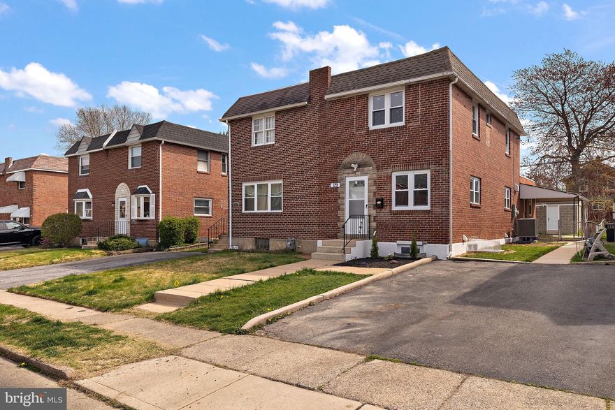 Welcome to 129 W Garrison Rd! This fully renovated solid brick 4-bedroom, 2.5 bath twin style home is located on a quiet block in Brookhaven with a paved driveway allowing for off-street parking . The 1st floor offers a large front living room, kitchen, dining room, half bath, and rear family room with  fireplace, and access to porch area with patio and fenced in rear yard with solid block shed. The 2nd floor offers 3 bedrooms and 1 full center hall bath.  The lower level has been finished and offers either and additional bedroom for rec room with a full bath and laundry room. The  Enjoy the convenience of close proximity to all major roadways, Philadelphia, restaurants, shopping and Philadelphia airport.