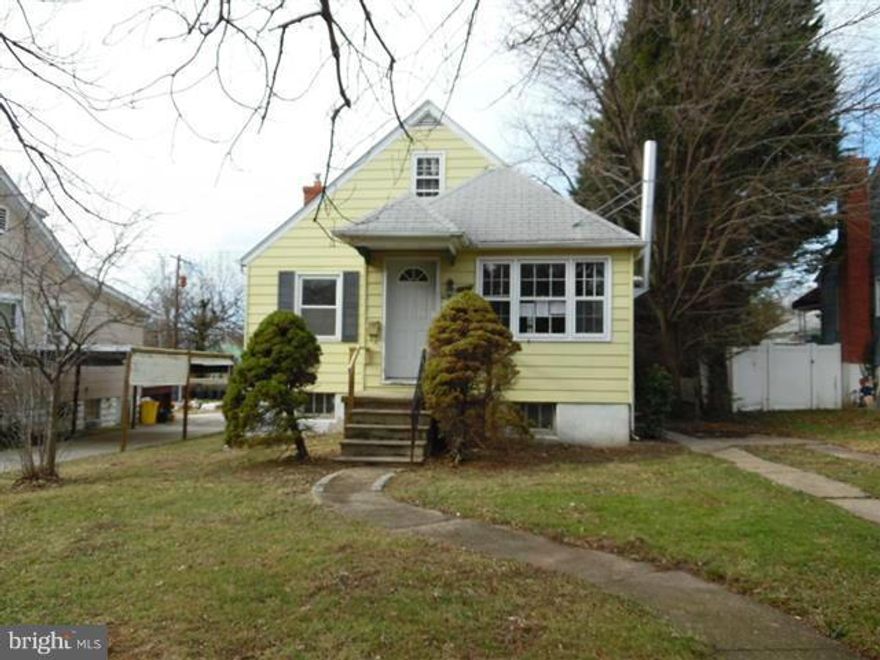 Hamilton Cape Cod offers three levels, 3 bedrooms &1 bath . Open floor plan on main level with hardwood floors in L.R. & D.R. & 2 main level bedrooms. Kitchen exits to rear covered deck with steps to yard..Upper level has huge bedroom. Full basement with walk out stairs to rear yardDriveway for off street parking. Close to shopping , schools & entertainment . Easy access to 95 .