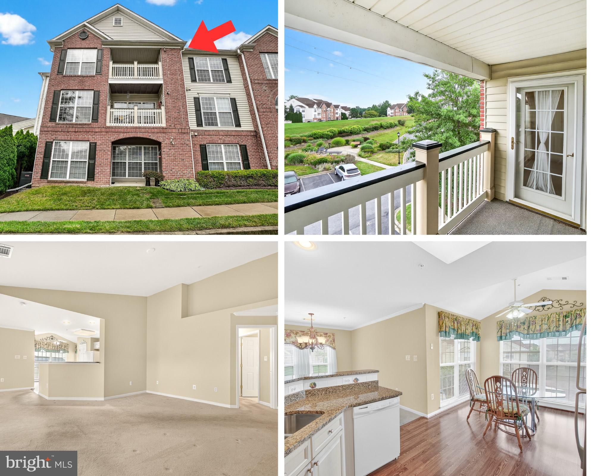 OPEN HOUSE SUNDAY SEPT 14TH FROM 1-3 PM. Welcome to this beautifully maintained 2 bedroom, 2 bath top-floor condo in a secure, elevator building offering the perfect combination of comfort, style, and convenience. Soaring cathedral ceilings in the living room and primary bedroom enhance the open feel, while expansive floor-to-ceiling windows fill the space with natural light.
The kitchen features granite countertops and a spacious breakfast area surrounded by windows—perfect for enjoying your morning coffee. The primary suite includes two closets, one of which is a walk-in, and a private en suite bath. You’ll also find three full door-length mirrors thoughtfully placed throughout the home, adding both function and elegance. The second bedroom is generously sized and thoughtfully positioned on the opposite side of the unit for added privacy, with a full bath just steps away.
Additional highlights include in-unit laundry, abundant closet space, a covered patio for outdoor relaxation, and a secured front entrance to the building. Ideally located close to shopping, dining, and major commuter routes—this home offers a wonderful blend of everyday ease and elevated living.