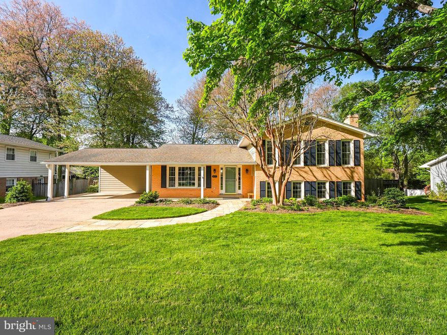 OPEN HOUSE CANCELLED.  HOUSE IS UNDER CONTRACT.  Welcome to this beautifully updated 4-bedroom, 2.5-bath home which has been meticulously cared for, updated, and which boasts a prime location. The main level features a modern kitchen with stainless appliances, quartz countertops, tasteful backsplash, and a cozy table area beneath a large picture window. Adjacent to the kitchen is a spacious dining room, easily accommodating a table for eight, complete with hardwood floors, chair rail, crown molding, and a sliding glass door that opens to the back deck and yard. The generous family room is filled with natural light, offers ample space for a large screen TV, crown molding, and another sliding glass door. Upstairs, you'll find hardwood floors throughout, large windows, ceiling fans/lights, and organized closet space in all four bedrooms.  The primary suite features both a walk-in closet and an additional closet, a renovated primary bath with a step-in, glass-enclosed shower and quartz vanity.  The second renovated bath offers a shower/tub combo with updated fixtures, plumbing, and lighting.   The lower level features a rec room with a gas fireplace, full-sized windows, LVP flooring, recessed lighting, and a powder room. Additional finished spaces include a hobby room, a walkout to the back patio, and a 5x8 cedar storage room. Outside, the expansive back deck is ideal for entertaining, stargazing, or simply relaxing while enjoying the lush, fenced-in backyard.   Walk down the deck steps to the extensive hardscape patio with a knee wall, creating an inviting space to relax and enjoy the beautifully landscaped backyard. Raised garden beds provide the perfect spot for growing organic fruits and vegetables. This home offers convenient access to commuting routes, parks, trails, dining, retail, and the charming town of Vienna, allowing you to enjoy the best of both comfort and location.  
(Please see DOCUMENTS for a list of upgrades and improvements to this property.)