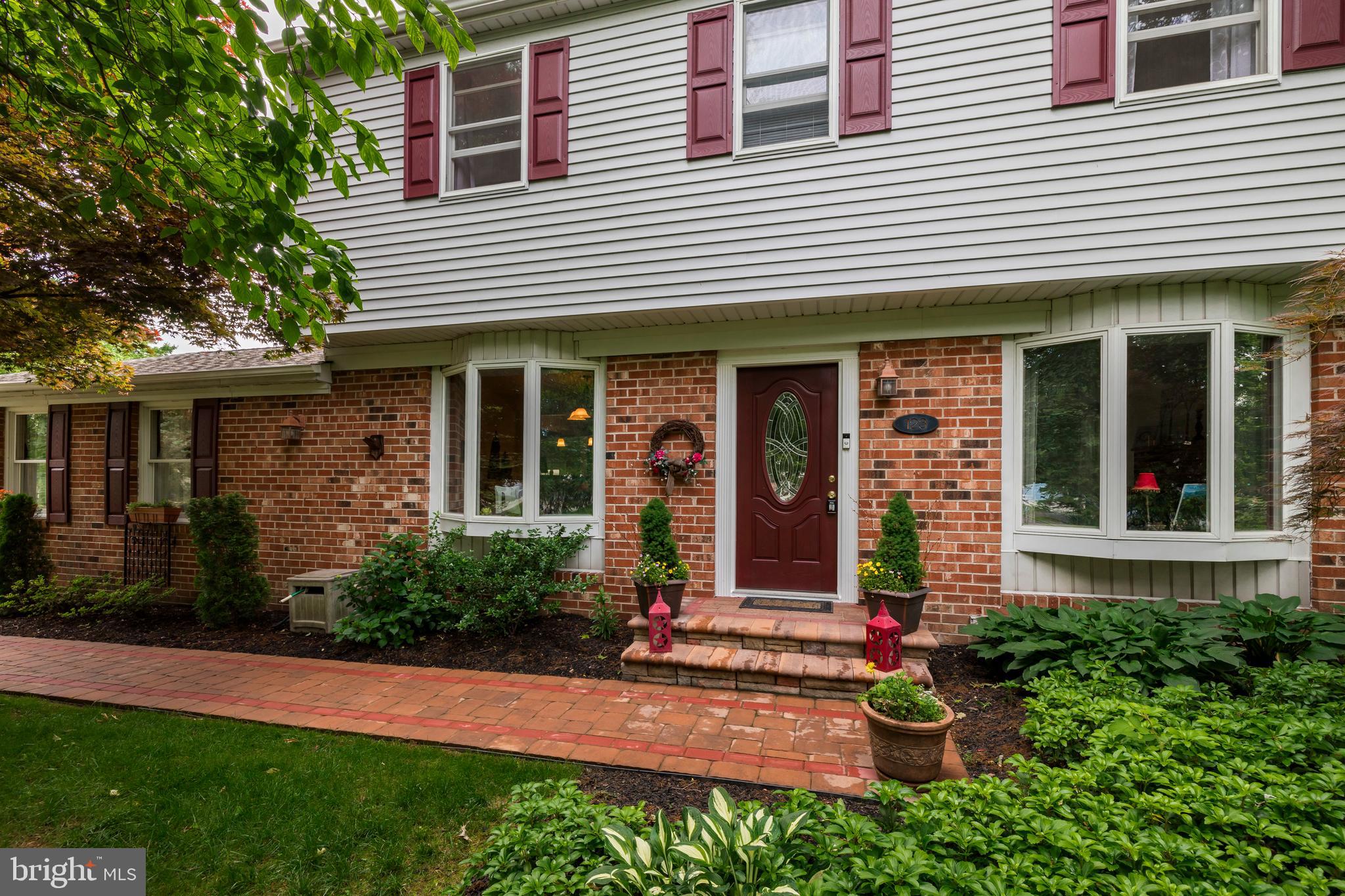 Pride of Ownership! This 4 bedroom, 2   bath home has been meticulously well maintained and updated!  Located in "Blyden Square" Bucks County's best kept secret. Refinished red oak hardwood flooring throughout the main living area and all bedrooms. Entertaining made easy as this home features an open floor plan.  The updated brightly lit Chef s kitchen features granite counter tops, double oven, extra deep sink, tons of cabinetry and a bay window that opens in to the expansive tile floor family room. Continue from the family room to the covered patio overlooking an in ground swimming pool (new pool pump 2020) surrounded by roses, shrubs, flowers, birds and humming birds. Cozy up in front of a wood burning fire in the living room, which also has a bay window and plenty of room for all. Completing the main floor is a half bath and access to the garage. The second floor contains 4 nice sized bedrooms, 2 full baths (master bath has ceramic tile flooring, granite counter and stall shower) and beautiful hardwood flooring. Don t miss the partially finished basement with brand new egress window. All of this in Central Bucks schools: (walking distance to Butler Elementary), Unami Middle School, CB South High School. 1 Year Home Warranty is being offered.  Bilco doors are in the process of being replaced with and egress window.