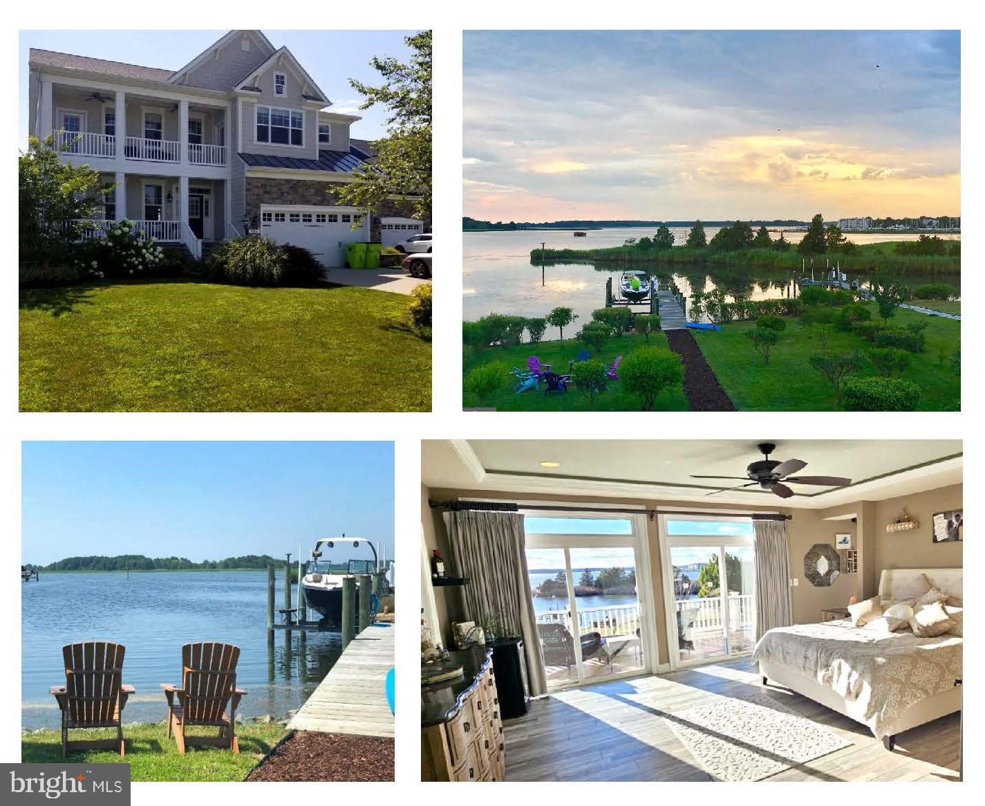 Boaters, Entertainers, 106 Sea Eagle is Ready for New Owners! One of the Finest and Largest Around!
Welcome to the Eastern Shore’s best kept secret for Waterfront Living! Modern coastal luxury home in the highly desirable gated community of Osprey Pointe in the Kent Narrows, boasting more than 4000 square feet of waterfront views on THREE LEVELS with your own Private Dock with Boat Lift.
The Seahawk Model by custom builder Caruso Homes is one of the largest offered and has multiple build-out options included within this floorplan. With over 4100 sq ft and 5 gorgeous maintenance free composite decks, you won’t find another 6BR/5 bath newer construction (2014) waterfront oasis on the Eastern Shore.
Situated for beautiful sunsets from the back decks overlooking the Eastern Bay of the Chesapeake, this is a boater’s and entertainer’s paradise! Prime access to nearby amenities, restaurants, and the Kent Narrows waterway provides quick and easy access to both the north and south waters of the Chesapeake Bay.
The private pier has treated paint deck boards, full electric and water hook-ups, an 8000LB Magnum boat lift with remote control, lighting, and a MLW of 3 feet. There is a kayak rack, floating dock for easy paddleboard/jet ski boarding, and 2 storage containers for all your fishing/crabbing gear and toys. Imagine being just steps away from your boat!
The spacious Main Level open floor plan highlights views of the Chesapeake Bay with a cascade of 4 sliding glass doors, cozy gas fireplace and a sunroom. Chef’s Gourmet kitchen with high-end appliances, slow-close cabinets and pull-out shelves adjoins the dining room, great room and sunroom. First level also offers a Guest Bedroom/Home Office with a Full Bath.
This home is Next Gen ready and full of custom home automation from the full yard/flower bed irrigation system to the whole house custom indoor/outdoor audio system and the multiple pre-wired options for your connected appliances.
The Owner’s Suite spans the entire back of the house with 3 sets of sliding glass doors that open to large 2nd floor deck, beautifully engineered hardwood flooring, spacious his & her walk-in custom closets, tray-ceiling with ambient lighting, and an adjoining sitting room, yoga room or office. Master bath has large jetted soaking tub, stone flooring in shower and granite topped his and her sinks and vanity.
Also on the second level, the 2nd ensuite opens to 2nd level front deck with full bath and custom closet. Large 2nd and 3rd bedrooms share Jack and Jill bathroom with private toilet room and linen closet. Wide hallway with large linen closet and separate laundry room completes the 2nd level floor plan.
The 3rd floor can be converted into a bedroom with private full bath or family room and movie area or entertainment area with access to private 3rd floor private deck with incredible views. Includes Wet Bar, built in wine fridge, and granite countertop.
The attached 2 car garage with whisper quiet opener with no center chain/bar. Also has extensive 13x19 custom built storage loft built in for all your boating, holiday, or storage desires.
Hurry to this one before the Competition Does!