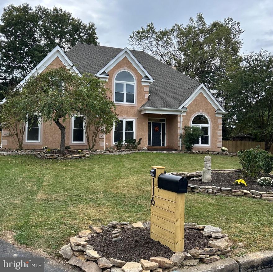 This contemporary style home featuring 4 bedrooms and 2.5 baths nestled at the end of a cul-de-sac in the picturesque Meadows Community and no HOA has taken on a new life ready for you to make it your own!  Walk in and feel the grandeur of the high ceilings through out and the warmth of natural light.  A newly renovated kitchen with granite waterfall countertop offers both functionality and aesthetic appeal with so much natural light coming from the abundance of windows overlooking the park-like  backyard and recently replaced skylights.  Doors in the sun room and sliders from the family room lead to the 329 sq ft new wooden deck, in-ground pool and private newly fenced back yard bring nature in to soothe the soul making coming home a retreat from the hustle and bustle of the day. Just imagine gathering in the months ahead in front of the stone wood burning fireplace in the family room enjoying natures offerings.  Did I mention light?  LED ceiling lights throughout.  Onto the 2nd floor you will be enchanted with cathedral ceilings with skylights in the master bedroom and bathroom designed to continue the feeling of natural wonder as you unwind in the new soaking tub. Each of the remaining 3 bedrooms has their own appeal.  Across the hall from the master bedroom you will find another cathedral ceiling bedroom, a spacious 27x14 bedroom with potential of being an in-law suite and one overlooking the in ground pool.  Outside is simply amazing.  New decking, new fence, new roof, new gutters with gutter guard and sidewalk to the front door, new outdoor lighting, new indoor lighting, new kitchen, new baths, new flooring, new outlets and switches.. Wow!  for those with multiple vehicles the property includes a 2 car garage, ample driveway space (newly topped) and a parking lot.  Have pool parties all summer long in the beautiful in ground pool.  Take that celebration in the next level while slow cooking in the Hawaiian Imu pit custom made with lava rocks imported directly from Hawaii.  This property offers comfortable and versatile living spaces for a growing family or anyone seeking ample room to spread out and make it their own.