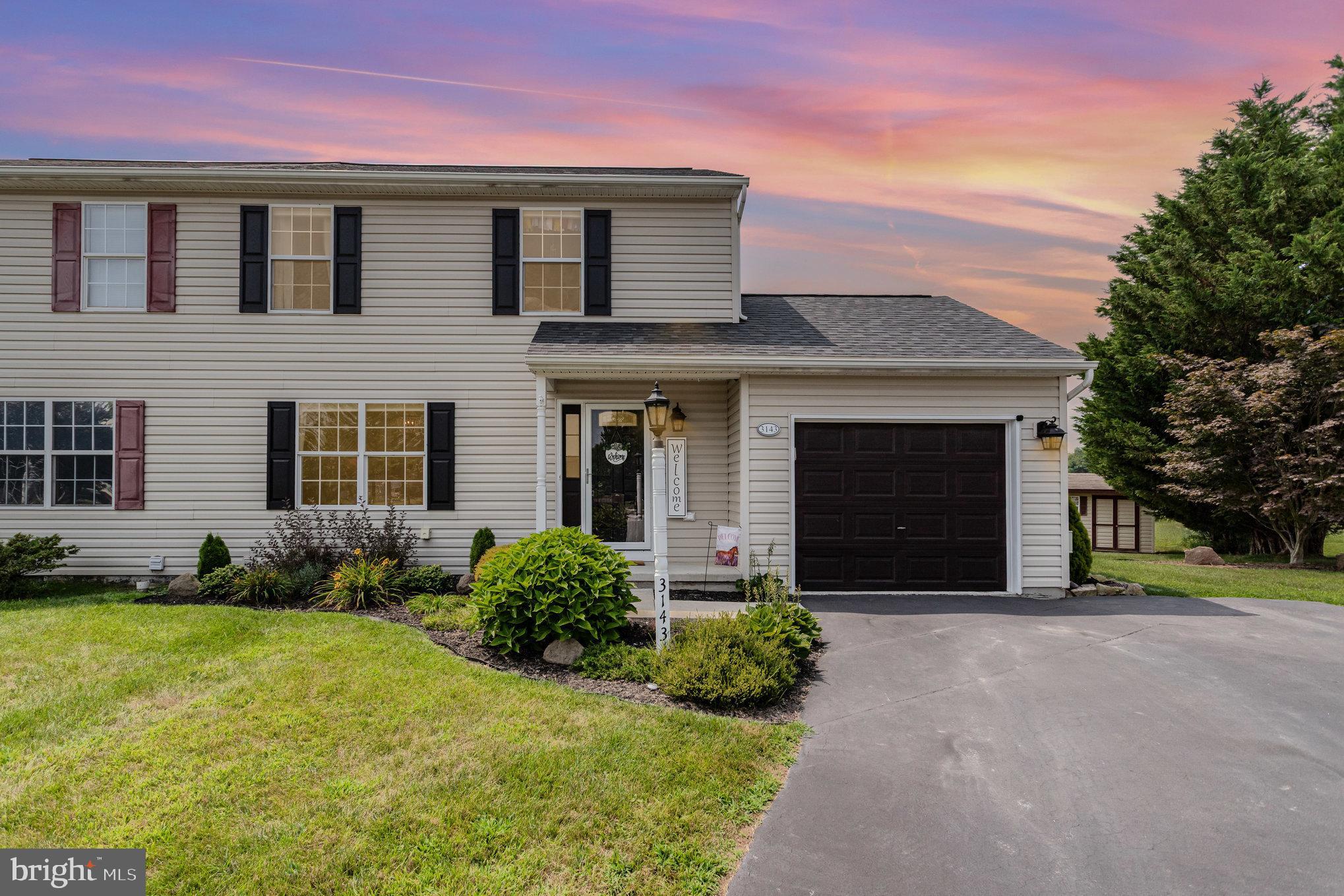 **Offers have been received** All Offers must be submitted by 11:59PM Saturday August 16, 2025. Offers will be presented Sunday August 17,2025 at approximately 11:00AM.
Welcome to 3143 Jayne Lane — a beautifully updated and well-maintained twin/semi-detached home tucked away at the end of a peaceful cul-de-sac in the desirable Dover Area School District. Offering 1,872 square feet of thoughtfully designed living space, this 3-bedroom, 1.5-bath home combines modern updates with comfort, convenience, and a fantastic location.
Inside, you'll appreciate the attention to detail and pride of ownership throughout. The home has been completely updated, making it truly move-in ready. All major appliances are **less than 5 years old**, and the **washer and dryer are included**, adding convenience and value for the new homeowner. Whether you're relaxing in the spacious living room, hosting gatherings in the dining area, or preparing meals in the modern kitchen, you'll find every space both functional and inviting. The main level also includes a convenient half bath.
Upstairs, you’ll find three generously sized bedrooms and a full bathroom with updated finishes. The lower level features a finished bonus space that can be used as a family room, playroom, home office, or hobby room—flexible to suit your needs.
Step outside to your private backyard retreat—perfect for entertaining or simply enjoying time outdoors. The **patio with gazebo** offers a shady spot for dining or relaxing, and the yard features **children’s play equipment**, making it ideal for families. The outdoor space is private, low maintenance, and ready for fun.
Additional highlights include off-street parking, low-maintenance exterior finishes, and a quiet, friendly neighborhood setting. The property’s location offers easy access to local schools, shopping, dining, parks, and major commuter routes—everything you need just a short drive away.
Whether you're a first-time homebuyer, looking to downsize, or searching for a stylish, move-in-ready home in a great location, **3143 Jayne Lane** is a must-see. Schedule your private showing today and experience the charm, comfort, and value this home has to offer!