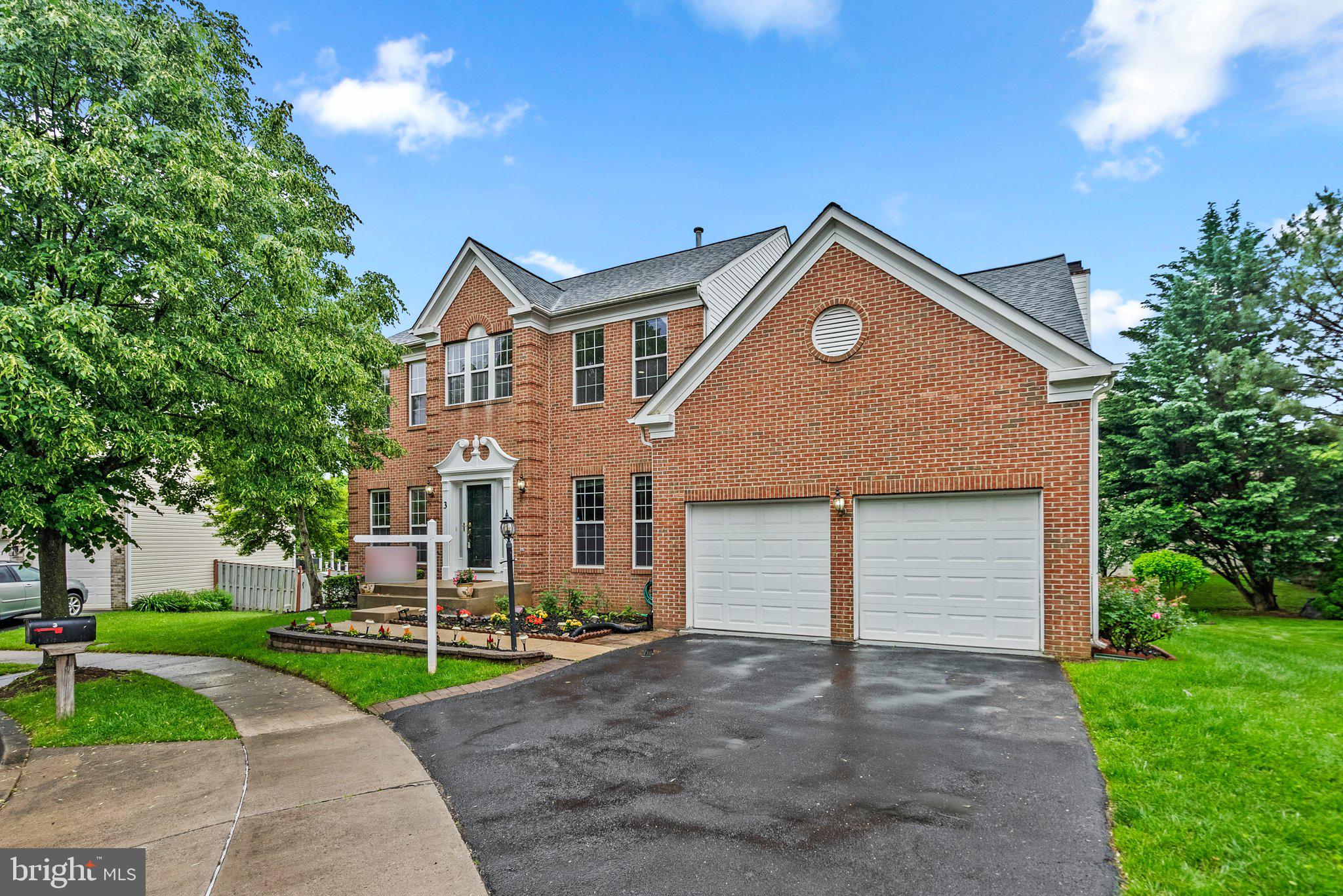 Beautiful cul-de-sac BrickFront 4 Bed Room/3.5 Bath, 9'+Ceiling, 2-Car Garage. Gleaming Hardwood 1st level Floor & Stairs, Island Kitchen w Granite countertop, formal living room and formal Dining Room w crown molding, Library-Office Room, Family Room w/Box Bay Window & gas Fireplace, Cath Ceil Master Bed Room w/Walk-in closet. Fully Finished Walkout Basement w/ rec room, Den & Full Bath, HomeTheater w all equipment convey, Wet Bar. Rear Patio, Deck, Great OpenView! Nearby Shops and Dining.
The washer and dryer are 8 years old, the HVAC was replaced in July 2022, the Water heater was replaced in June 2020, the Wall oven with the Microwave was replaced in May 2021, the New carpet was installed in 2021, the Roof was replaced in 2022, fresh paint 2024.