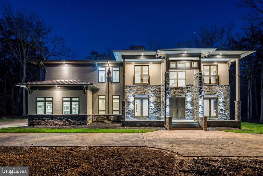 Extraordinary Modern-Contemporary,  Brand new with the bells & whistles. Boasting the finest care and craftsmanship, all Nestled on 5 lush, private acres! This stunning new build is 99% completed and awaiting the vision of you designer and or personal touches.  A Majestic circular driveway delivers you to this masterpiece:  Soaring 12ft ceilings on the main level  Hardwood floors through upper two levels. Loads of sunlight streaming into the spacious, open floor plan ! Gourmet kitchen enhanced with waterfall quartz counters, Viking Stainless appliances. Incredible interior and exterior lighting package! Pre-Built elevator shaft. 3 gas fireplaces, Coffered ceilings, A master bedroom & bathroom to die for, enormous his+hers walk in closets.  Fully finished basement with wet-bar! and fitness room, media room & bedroom. 4 car oversized garage;  Enjoy 5 private acres with lush woods on secluded no through street. Be part of the county's emerging "most exclusive drive"! Spec'd plans for a pool are available. Top public school pyramid. OPEN HOUSE SUNDAY 12/20th 1PM to 4PM