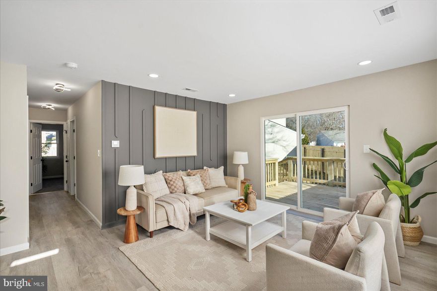 Situated in the sought-after Harford Landing community and conveniently located near major commuter routes, this beautifully renovated 4-bedroom, 1.5-bath rancher offers comfortable one-level living with thoughtful upgrades throughout. An attached one-car garage provides added storage and everyday convenience.

Step inside to a bright and welcoming main level filled with abundant natural light. Durable LVP flooring flows seamlessly through the living areas, while brand-new plush carpeting creates a cozy retreat in each bedroom. The spacious living room serves as the heart of the home and features sliding glass doors that open to a side deck, perfect for morning coffee, outdoor dining, or entertaining guests, all while overlooking the large, flat backyard—ideal for recreation, gardening, or relaxing outdoors.

The updated kitchen combines style and functionality with quartz countertops, stainless steel appliances, and a generous eat-in dining area, providing plenty of space for casual meals and gatherings. The full bathroom has been refreshed with modern finishes, while the convenient half bath located in the primary bedroom adds privacy and ease to everyday living.

With its move-in-ready condition, open and inviting layout, and prime location close to shopping, dining, and commuter routes, this Harford Landing home delivers the perfect blend of comfort, convenience, and modern design—an exceptional opportunity for today’s buyer.