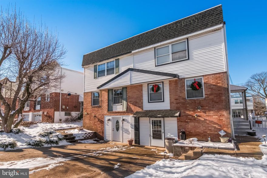 It's time to make this one your new home.  A spacious twin in Torresdale offering 3 bedrooms and 2.5 baths, two fireplaces and a maintenance free deck.  The large living room and dining area offer hardwood floors and lots of natural light,   Sliding doors off of the living room lead out to a deck for outside living space.  This home offers a nice size eat in kitchen.   Upstairs offers an owner bedroom with a full bath and two additional bedrooms freshly painted and an updated shared bath.  The lower level offers a finished family room and half bath with sliding doors to the concrete patio.  Laundry and interior access from the garage can also be found on the lower level.  Note that the garage door has been converted to a standard door.  Although the garage door is removed the garage space still exists.  This home offers a nice size rear yard.  A great location with easy access to shopping, schools, and the hospital.  Quick access to many main roadways for travel to various points of interest