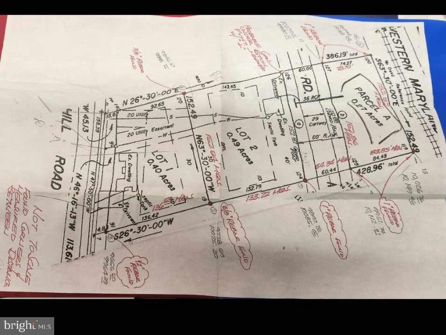 Potential buyers need to do their due diligence.  Buyers should contact Frederick County MD offices that deal with zoning, PERC testing, access to property as placing a potential driveway from property onto Sabillasville Road to name a few.  Interested potential buyers need to contact listing agent or have their agent contact listing agent before walking the property.    The property is located in the 17600 block of Sabillasville Road.  There is a for sale sign behind guardrail .  If you need, please call listing agent.