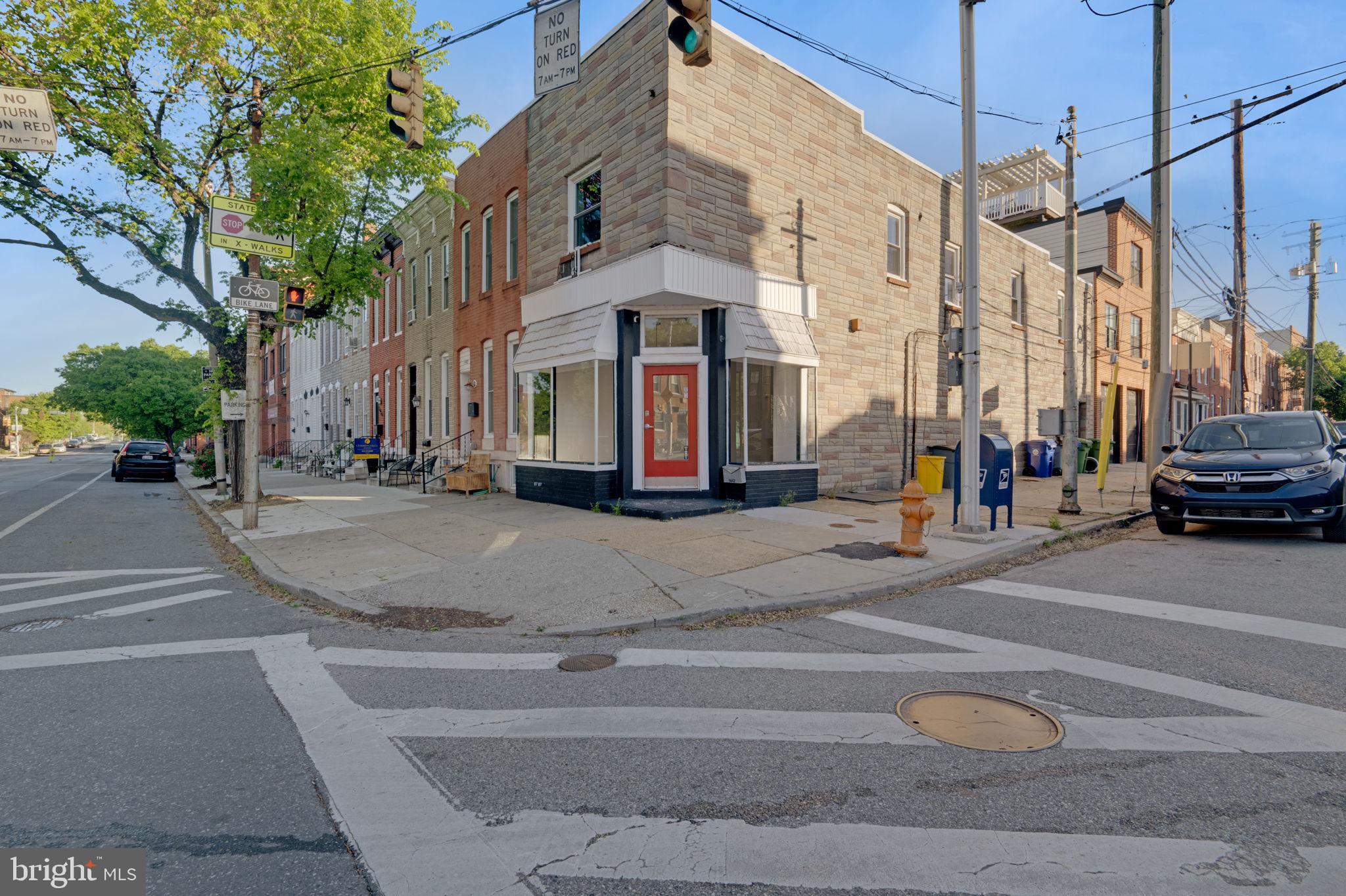 Professional photos and layout coming soon-Come see this beautiful brick stone front with a corner spot prime for the right location! Possible apartment upstairs to live in while you run your business from just steps away. There was a previous hair salon. Looking for good credit. Parking is on the street. Unfinished basement area is great for bonus storage.