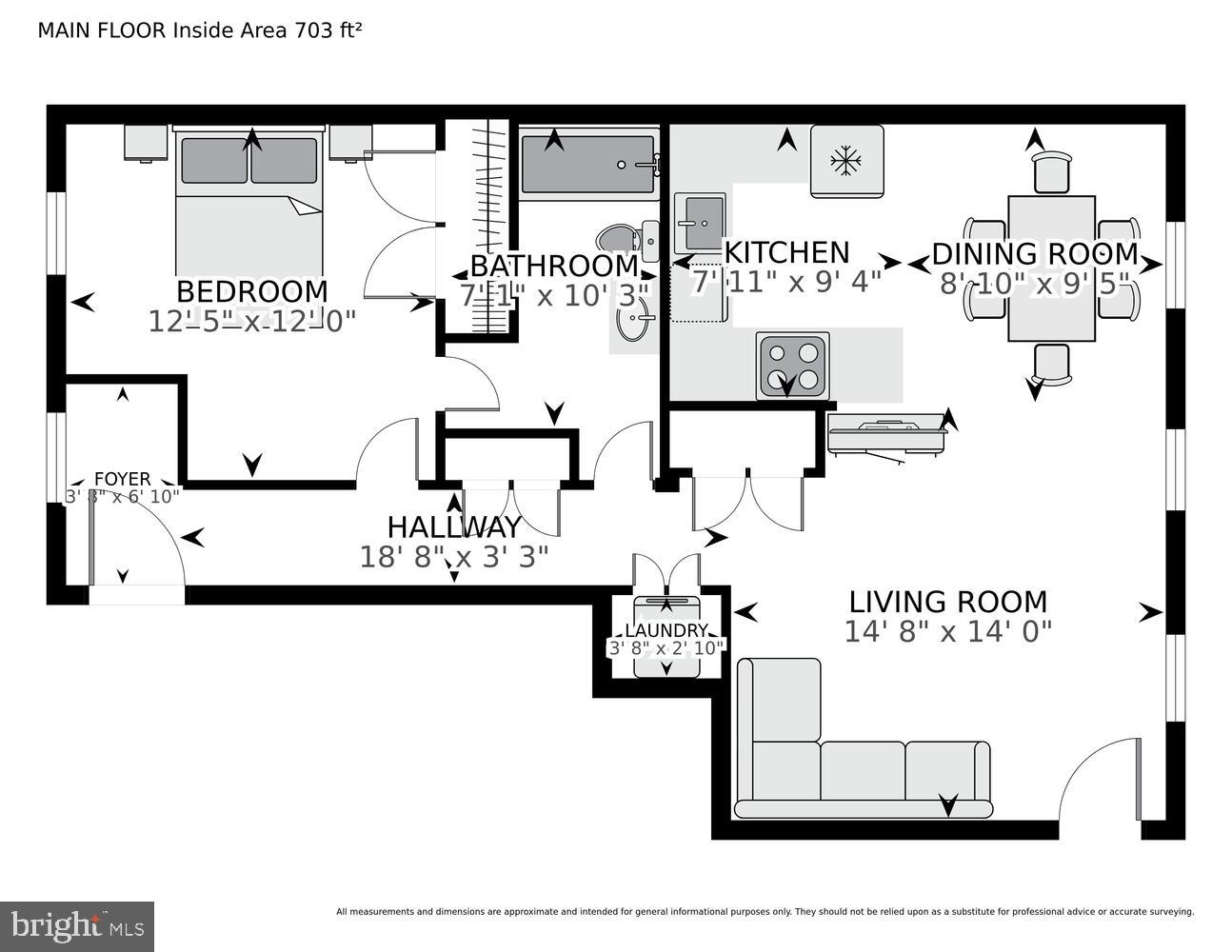 Rarely available 1 bedroom 1 bath with 950SF of living space! Top floor of commercial/condo building of Urbana. Living area is naturally lit with three large windows. Washer/dryer within unit. Full bathroom with tub. Open parking in rear lot. All utilities included! Available for move-in Oct 1, 2025!
