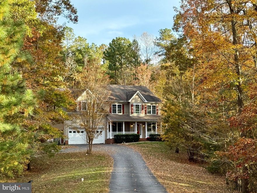 Welcome to this large colonial set on a private 2.3-acre lot in the desirable Forest Farms community. The main level features a dedicated office, a formal living room, a full bath, a bright sunroom, and a generous dining area perfect for entertaining. The family room has a two-story ceiling and open connection to the upper level, while the eat-in kitchen provides plenty of space for casual dining.

Upstairs, you’ll find four spacious bedrooms and two full baths,  The finished basement offers excellent flexibility with an in-law suite and a large unfinished storage room. Two laundry areas provide added convenience.
Enjoy outdoor living on the welcoming front porch or the expansive back deck overlooking the private yard. A 50’ x 16’ parking area with an electric hook-up is ideal for an RV.  Seller will replace roof with acceptable contract.