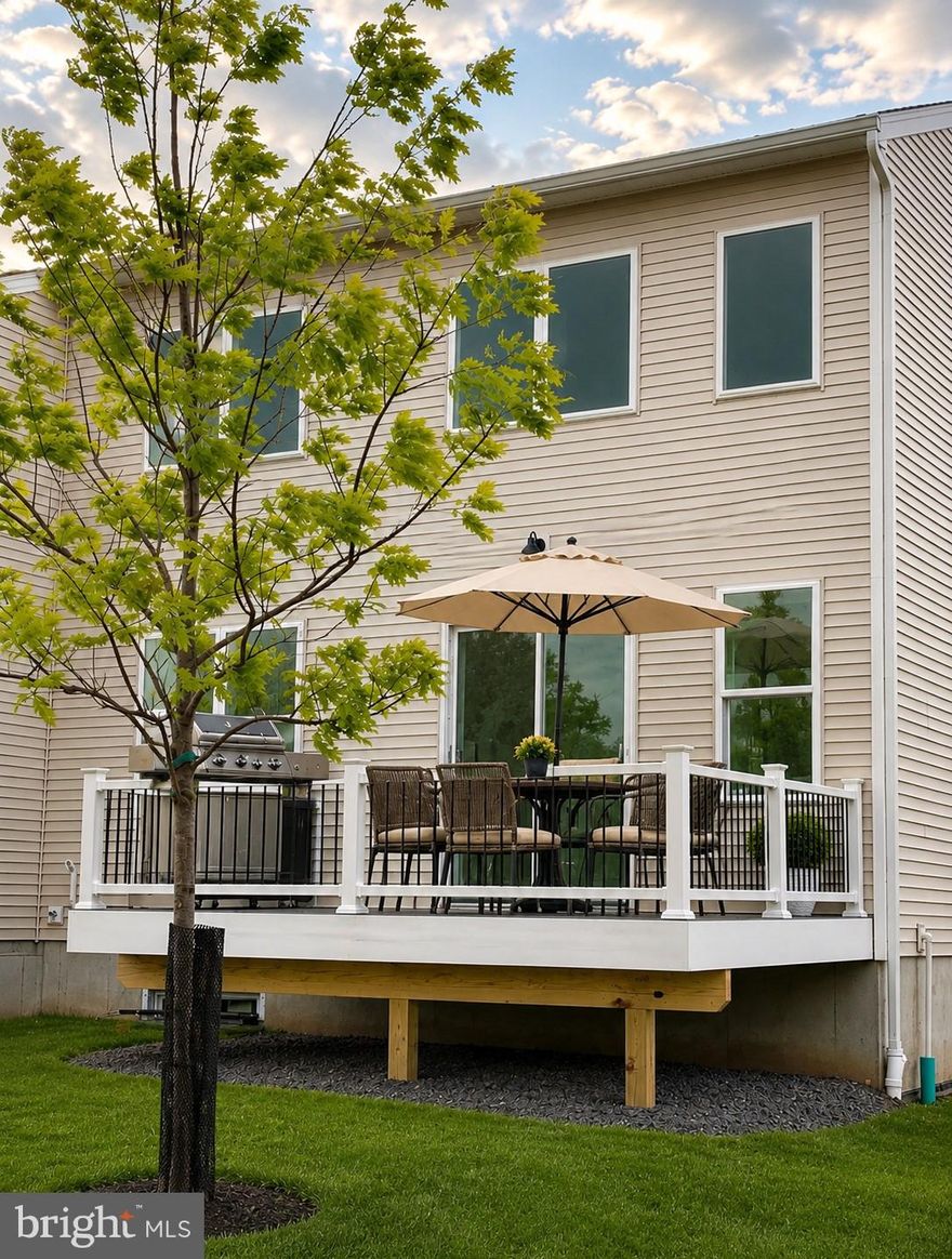 Basement home site! Quick Move-In Home on home site 62 is available for early summer delivery! This desirable end-unit home offers direct access to the bocce court and recreation path, combining a spacious basement layout with a location that is a perfect mix of leisure and comfort. 
Enjoy the convenience of NEW CONSTRUCTION in this luxury townhome in the 55+ community of Regency at Rockhill Ridge, which is designed for easy living with the highly sought-after MAIN-FLOOR PRIMARY suite, allowing for true first-floor convenience without sacrificing space.
Offering approximately 1,921 square feet above grade, the open-concept design seamlessly connects the kitchen and great room, creating an inviting space for everyday living and entertaining. The bright white kitchen is beautifully appointed with upgraded quartz countertops, a large center island, ENERGY STAR KitchenAid stainless steel appliances, and ample cabinetry for storage.
The main-level primary suite provides privacy and comfort, complete with a spacious walk-in shower. A convenient main-floor laundry area, pantry, and recessed lighting enhance functionality and ease.
The second floor expands the home’s versatility with a generous bedroom, full bathroom, dedicated office, open loft area, and additional storage space — perfect for guests, hobbies, or a work-from-home lifestyle.
High-end finishes throughout include oak stairs, open railing, and wide-plank luxury vinyl plank flooring. The full basement offers abundant storage or the opportunity to create additional finished living space to suit your needs.
The exterior showcases an included deck in the rear, low-maintenance vinyl siding with stone accents, plus an attached garage and driveway for added convenience. Lawn care and snow removal are included through the homeowners association, allowing you to enjoy a simplified, low-maintenance lifestyle.
If you’ve been searching for primary bedroom living on the main floor with flexible upper-level space and a basement, this home checks every box.