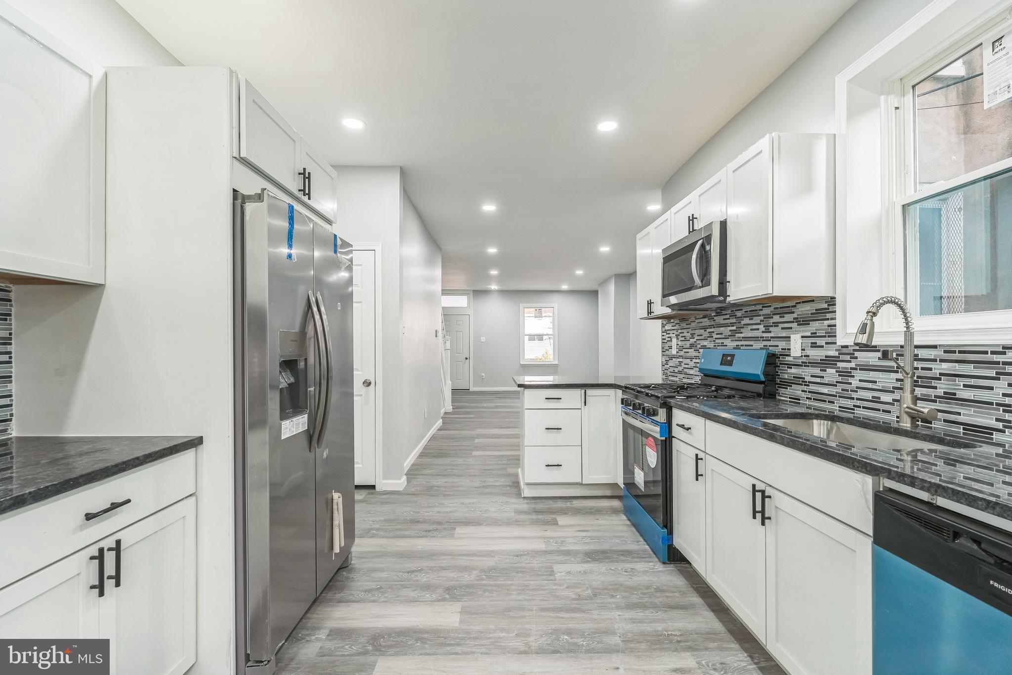 Turnkey ready for you to move in.
This house qualifies for up to $20,000 grant program! what are you waiting for!
Enter this fully renovated townhome from the patio that is welcoming, leading you through the insulated front door to an open concept living/dining area. This leads to a contemporary design kitchen with windows with brand new stainless steel energy efficient appliances including built in microwave, stove, dishwasher and double door fridge. There are new kitchen cabinets with modern design drawers and granite countertop. Well coordinated colored backsplash adds its own unique beauty to the kitchen
The ceiling is beautifully arrayed with recess lights that enhances the lighting in the room. The stainless steel kitchen sink comes with garbage disposal. The kitchen leads to a cozy step down backyard through this nice french door.
There are 3 beautiful bedrooms up stairs each with ceiling fans; the primary room has bay windows. There is a brand new hallway bathroom with shower and nice bathroom enclosure. There is a nicely positioned vanity with cabinet, beautiful wall mirror and contemporary lighting.
The basement can be accessed from the kitchen. The basement is a place to bring your ideas for utilization, suitable for various usage. There is a brand new set of washer and matching dryer in the basement, (electric).
There is a plumbing ready for additional 1/2 bath in the basement if needed.
This house has central air conditioning system. The Security cameras are installed and transferable to new owners for your security services.
Schedule your showing appointment today!
House qualifies for up grant program , check it out today