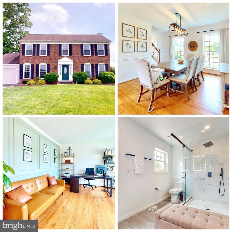LIVE. WORK. PLAY in Herndon.   Beautiful and updated 4 bedrooms and 2.5 baths with garage brick colonial sits on 0.29 acres next to 2 cul-de-sacs.  This home is turn-key and move-in ready!  Kitchen boasts granite countertops, stainless steel appliances, and open layout.   There is a lot of space to host guests and entertain.   The family room and the kitchen opens to the deck and spacious yard and marries the inside and outside seamlessly.  The interior open layout allows the bright and airiness yet still offers separate formal dining area, remote work space, and sight line into the family room.  The well maintained hardwood floors throughout the main floor and upper level is such a PLUS...less dust and easy to clean.  The Primary bedroom has been updated with a walk in closet and renovated bathroom. The back patio has been repainted and added rock landscaping.  There is still room for the new Buyer's creative touches...Unfinished utility room has unlimited possibilities perfect for an exercise room, home theater, added guest room, etc.   This home is only minutes away from the Silver Line Metro station, Old Town Herndon, Worldgate, Reston Town Center, & Dulles Airport.   A single family home for the same or less than the townhouses in the area.  Check out this great investment... you can preview it by clicking on the 3-D tour.  If you prefer a private virtual tour we are happy to help with that as well.  Open House Saturday 1p-3p and Sunday 2p-4p.