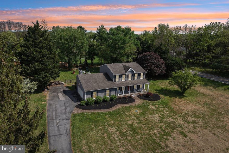 Beautifully updated Colonial set on 1.15 private acres in the highly desirable Highland community. This well-maintained home offers a perfect blend of comfort, space, and modern updates.

The main level features newer flooring (2026) and fresh paint throughout (2026), creating a bright and inviting atmosphere. The spacious kitchen offers abundant cabinetry, updated lighting, and painted cabinets, and opens seamlessly to the family room with vaulted ceilings, recessed lighting, and stylish beams. Step outside to the expansive deck, recently re-stained and updated with new railings, overlooking a serene and private backyard ideal for relaxing or entertaining.

The upper level includes four generously sized bedrooms, each equipped with ceiling fans, along with updated closet doors and added crown molding for a polished finish. The hall bathroom and powder room have been tastefully refreshed with updated vanities, lighting, and fixtures.

The fully finished basement provides valuable additional living space, perfect for a recreation area, home office, or gym.

Additional updates within the last six years include washer and dryer, dishwasher, water softener, gas furnace, front porch posts, and enhanced interior trim details. The septic system was recently pumped, and a water neutralizer and softener were maintenanced in April 2026.

Conveniently located near Routes 32, I-95, and I-70, offering easy access to Baltimore, Washington, DC, and Frederick. A rare opportunity to own a beautifully updated home on a private lot in a sought-after location