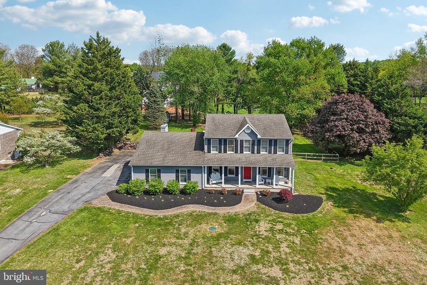 Beautifully updated Colonial set on 1.15 private acres in the highly desirable Highland community. This well-maintained home offers a perfect blend of comfort, space, and modern updates.

The main level features newer flooring (2026) and fresh paint throughout (2026), creating a bright and inviting atmosphere. The spacious kitchen offers abundant cabinetry, updated lighting, and painted cabinets, and opens seamlessly to the family room with vaulted ceilings, recessed lighting, and stylish beams. Step outside to the expansive deck, recently re-stained and updated with new railings, overlooking a serene and private backyard ideal for relaxing or entertaining.

The upper level includes four generously sized bedrooms, each equipped with ceiling fans, along with updated closet doors and added crown molding for a polished finish. The hall bathroom and powder room have been tastefully refreshed with updated vanities, lighting, and fixtures.

The fully finished basement provides valuable additional living space, perfect for a recreation area, home office, or gym.

Additional updates within the last six years include washer and dryer, dishwasher, water softener, gas furnace, front porch posts, and enhanced interior trim details. The septic system was recently pumped, and a water neutralizer and softener were maintenanced in April 2026.

Conveniently located near Routes 32, I-95, and I-70, offering easy access to Baltimore, Washington, DC, and Frederick. A rare opportunity to own a beautifully updated home on a private lot in a sought-after location