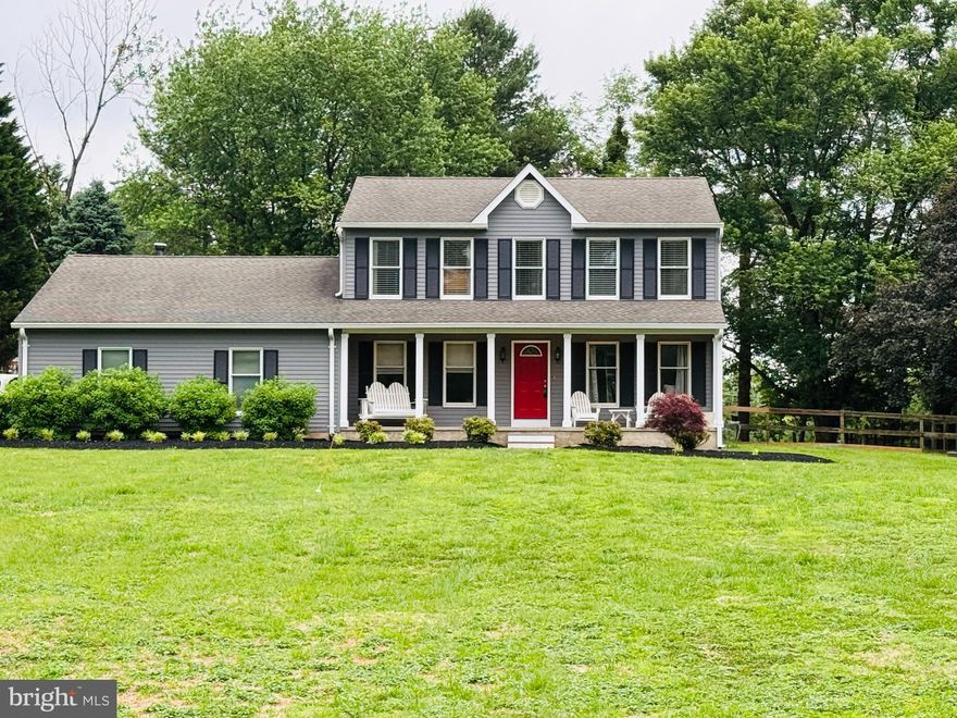 Beautifully updated Colonial on 1.15 private acres in sought-after Highland. This well-maintained home features newer flooring and fresh paint throughout (2026).  Spacious kitchen with abundant cabinetry, updated lighting, and painted cabinets opens to the family room with vaulted ceilings, recessed lighting, and decorative beams. Expansive re-stained deck with new railings overlooks a serene backyard, perfect for entertaining or relaxing.

Upper level offers four generously sized bedrooms with ceiling fans, updated closet doors, and crown molding. Updated hall bath and powder room with newer vanities, lighting, and fixtures.  Fully finished basement provides additional living space ideal for recreation, office, or gym.

Recent updates within the last six years include washer/dryer, dishwasher, water softener, gas furnace, front porch posts, and interior trim enhancements. Septic system recently pumped; water neutralizer and softener serviced in April 2026.

Conveniently located near Routes 32, I-95, and I-70 with easy access to Baltimore, Washington, DC, and Frederick. Rare opportunity to own a beautifully updated home on a private lot in a highly desirable location..
