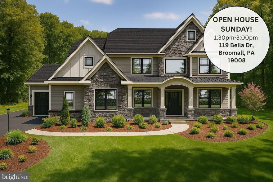 Oakwood by Eddy Homes – A Once-in-a-Lifetime Opportunity

Set within the coveted Unionville–Chadds Ford School District—just minutes from the everyday conveniences you desire, this custom home sits on a 3.4-acre private estate offering both serenity and accessibility.

Step into luxury with this stunning, modern craftsman-style floorplan! Enter to a grand two-story foyer that flows into a spacious and open first floor. An entertainer’s dream, this home boasts a bright and airy gourmet kitchen complete with a breakfast room, generous island, and butler’s pantry. The window-laden great room beams with natural light and features a beautiful gas fireplace. Visitors will enjoy the private first-floor guest suite with full bath and walk-in closet. The second-floor owner’s suite flows into a luxurious bathroom sanctuary and a generous walk-in closet. Touches of convenience and luxury on the second floor include 3 additional spacious bedrooms each with a walk-in closet, 2 full baths and a laundry room.

Located just minutes from Kennett Square and Concordville, enjoy boutique shopping, top-rated dining, and year-round community events. With easy access to Route 202 and I-95, you’re a quick drive to Wilmington, DE, and only 30 miles from Center City Philadelphia. Nearby attractions include Longwood Gardens, local wineries, and premier golf courses.

Don’t miss this extraordinary opportunity. Schedule your private site tour today and claim your dream before it’s gone! This is your last chance to own a custom Eddy Home in Oakwood—where exclusivity meets natural beauty.