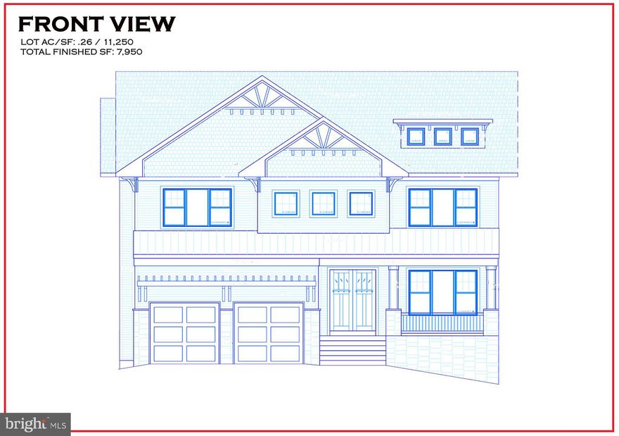AR Design Group is ready to build on this lot located in DOWNTOWN McLean! This house boasts 5400 sq ft on the main and upper levels with nearly 8000 sq ft of finished space on all 3 levels!