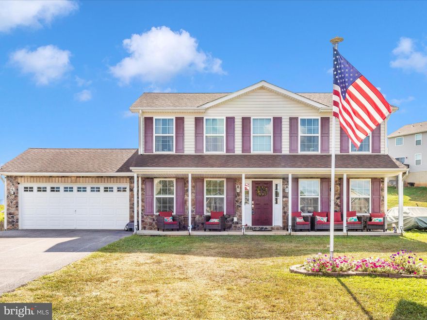 BACK TO ACTIVE BUYER WAS UNABLE TO OBTAIN FINANCING

*Motivated Seller*
Welcome to 7 Spyglass Drive, a spacious 3-bedroom, 2.5-bath home set on a rare half-acre lot at the end of a quiet cul-de-sac. Designed to stand out from typical subdivision living, this property offers both comfort and character inside and out. The fully fenced backyard provides plenty of room to play, garden, or entertain, with a two-level deck—accessible from the great room and the owner’s suite—overlooking the space and framing beautiful views of North Mountain. A stamped concrete patio with firepit and pergola completes a setting that is perfect for outdoor gatherings year-round.

Inside, the kitchen combines timeless style with thoughtful details, featuring white cabinetry topped with granite, stainless steel appliances, under-cabinet lighting, and lower cabinets with built-in roll-out shelving. An adjacent laundry room is equipped with a modern Samsung washer and dryer set for added convenience. The main level flows easily into the bright living spaces, creating an inviting atmosphere for everyday living.

Upstairs, the expansive owner’s suite feels like a true retreat, with its private deck, spa-inspired bath, soaking tub with mountain views, separate shower, private water closet, and oversized walk-in closet. Two additional bedrooms are larger than average, each with generous closet space, and share a well-finished hall bath. Practical touches include an insulated garage ready for year-round use, whether for storage, hobbies, or projects.

The location balances neighborhood privacy with excellent commuter access. Just minutes from I-81, Route 9, and Route 45, travel throughout the region is convenient, whether heading toward Hagerstown, Winchester, or beyond. The Martinsburg MARC station offers an easy rail option into Washington, D.C., while both Dulles International Airport and Baltimore/Washington International Airport are within driving distance for business or leisure travel.

With its end-of-cul-de-sac setting, quiet surroundings, and quick access to shopping, dining, schools, and major commuter routes, this home combines privacy, functionality, and lifestyle in one exceptional package.