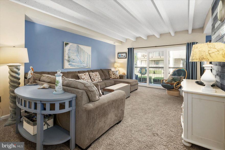 Located in North Ocean City, this condo comes fully furnished, is turn-key, and ready for its new owners.  The kitchen has been remodeled within the past 2 years with quartz countertops, and stainless steel appliances.  If you are looking for room for all of your guests or family, look no further as this condo is very spacious allowing room to spread out.  The dining room table expands, should you need more table space.  There is a washer hookup only in the owner's closet, or the laundry room is located within steps outside your door.  Being on the first floor allows you easy access both in and out of your condo.  The large balcony is nice for sitting outside while relaxing with your morning coffee, reading, or kicking back after a day at the beach.  Walk to the pool for a dip on a hot summer day, or enjoy a game of tennis or pickleball which is included in the amenities.   Coming down for the weekend?  Get the air or heat ready remotely while on your way, so you are comfy upon arrival.  With easy access to the beach, restaurants, shopping, entertainment, Northside Park with many options, and being close to Delaware, how can you go wrong!  Schedule your showing today to make this condo yours!