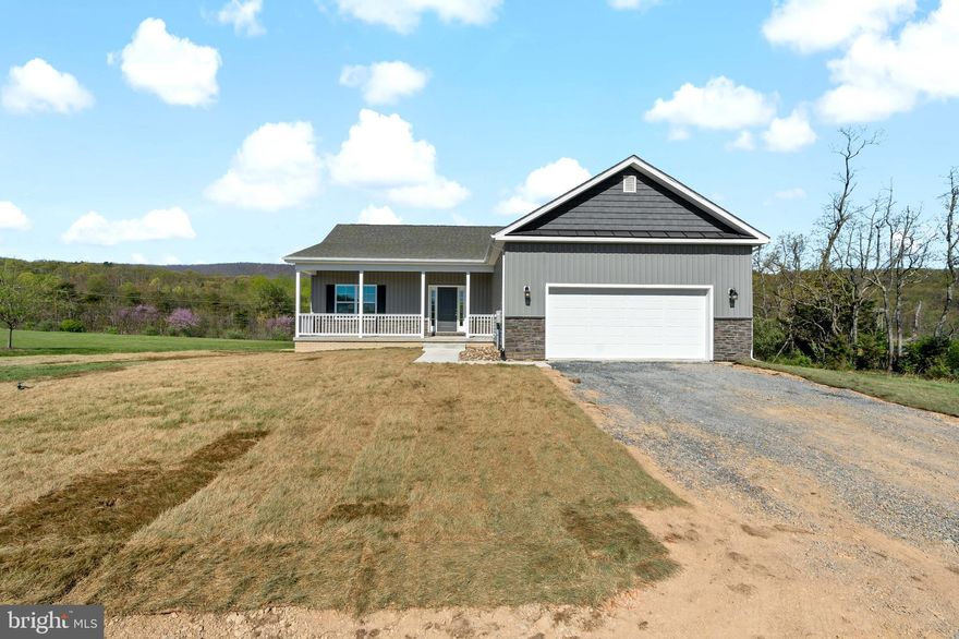 Under construction with Summer delivery!! This 1,600 sq ft rancher features a split bedroom design with 3 bedrooms, 2 baths, a 16 x 20 screened in porch off the dining area, 9-foot ceilings, open concept kitchen/living/dining w/ LVP flooring, granite kitchen countertops, kitchen island w/ overhang for seating, stainless-steel appliances, a screened in porch off the dining area, 2 car garage and an unfinished basement sitting on 1 acre. The bedrooms are carpeted with an 8lb carpet pad. Ceiling fan & CAT5/COAX/HDMI high/low outlets in primary bedroom & living room. The primary bedroom features a walk-in closet, a linen closet and a walk-in tile shower. Pictures are of similar construction. Colors will vary. Note, the vaulted ceiling pictured will not be built in this home, as we opted for 9ft ceilings instead.
 Pill & Pill is Seller's closing attorney and preferred for closing, as he reviews the warranty with Purchaser's.

 Upgrades and finished basement options available!