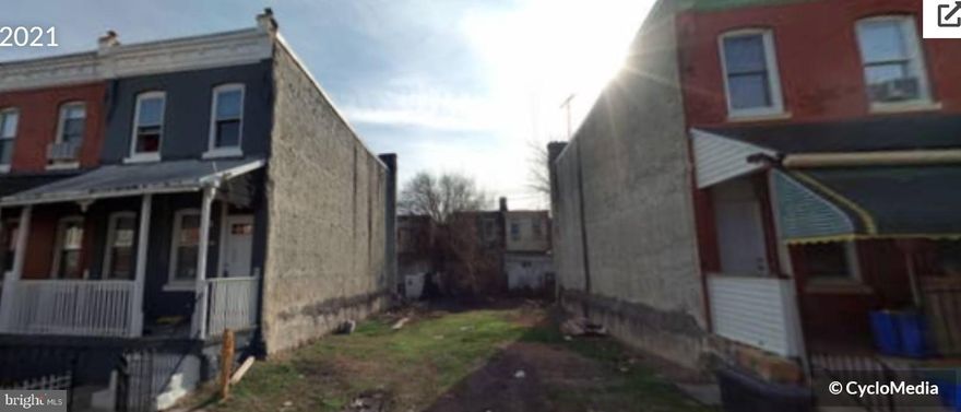 Zoning approved for a duplex in hard to find 19104 zipcode. Close to Universities. New construction all around. Good size and location. Selling as-is, cash. Zoning plans only. 14x70'.