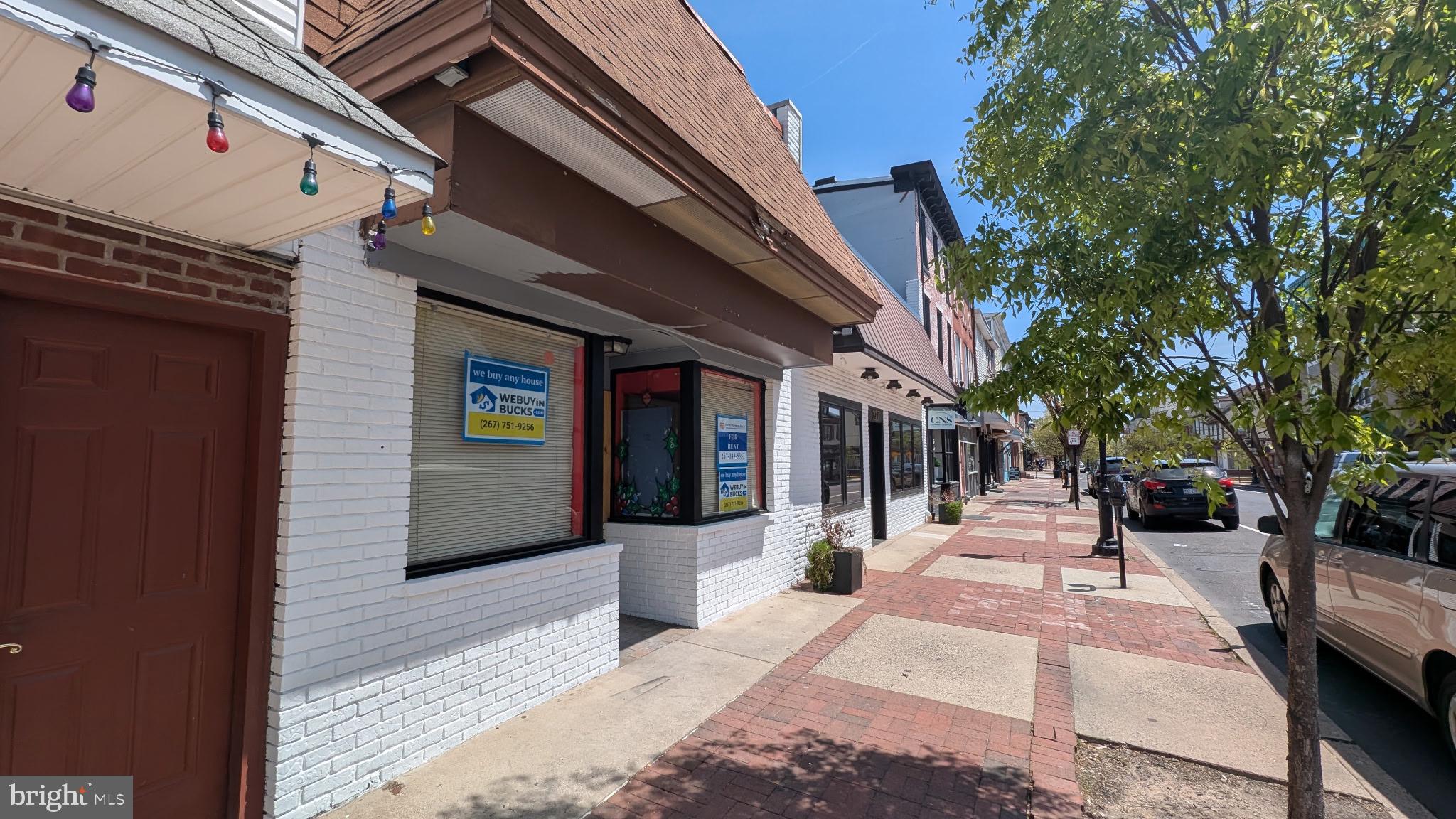 In the heart of main street USA in the beautiful Borough of Bristol. Excellent one story commercial building in the heart of historic Mill street. Open front space, two side rooms, lav, and rear office with mechanicals and rear exit. Unit is available now for rent. This is town center commercial space.